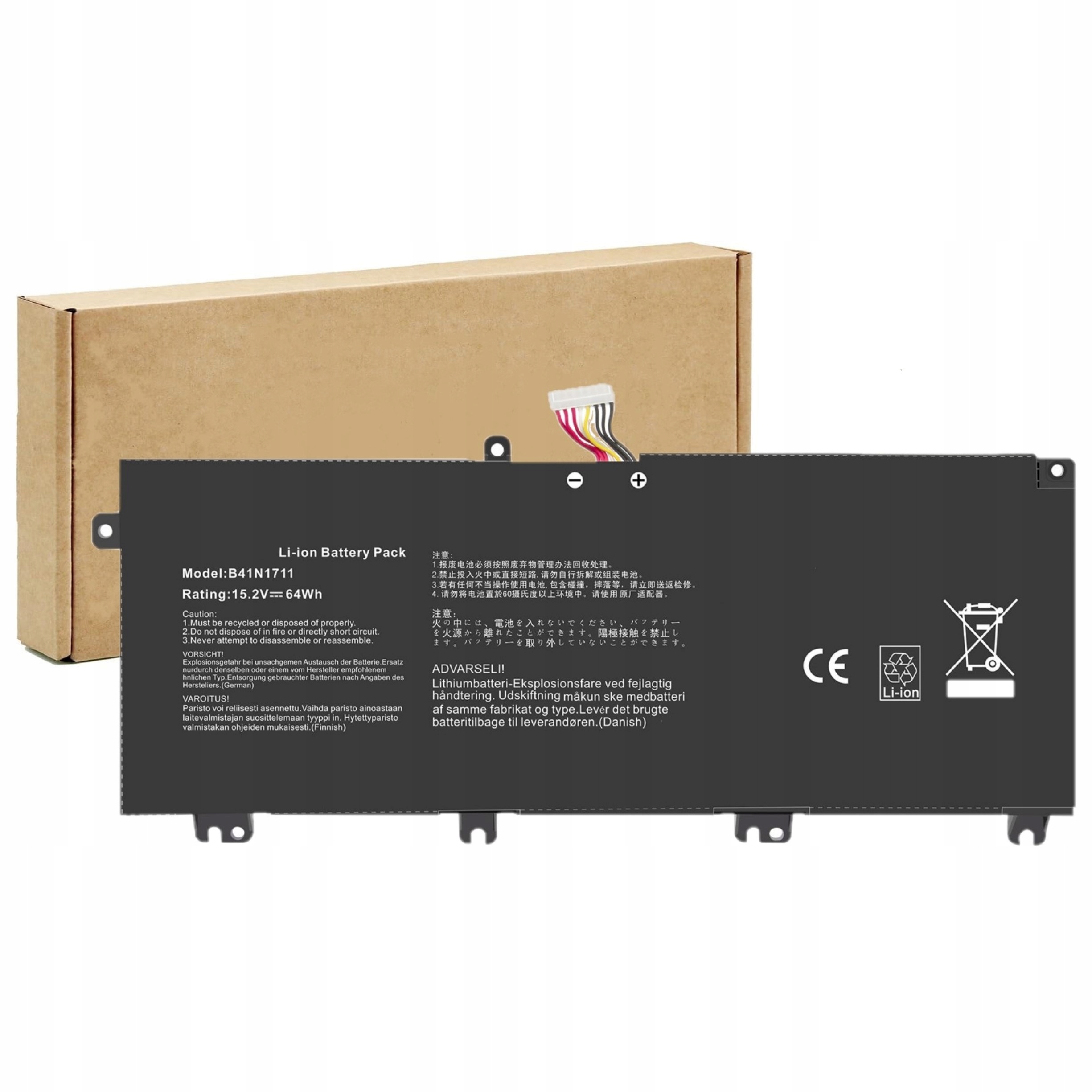 Batéria Pre Asus B41N1711 Krátky Konektor