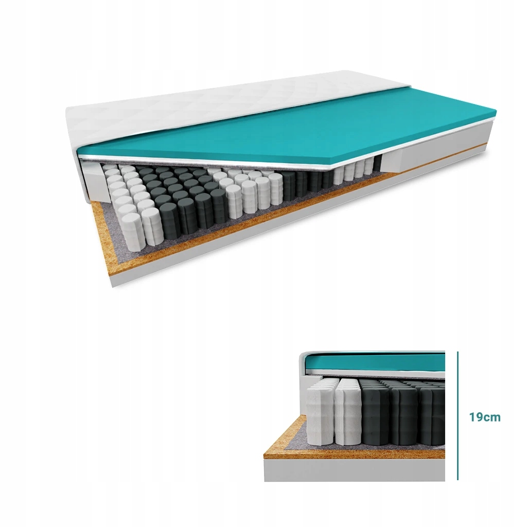 Kokosová matrace Coco Maxi 20 cm 160 x 200 cm Ochrana matrace: Bez chrániče