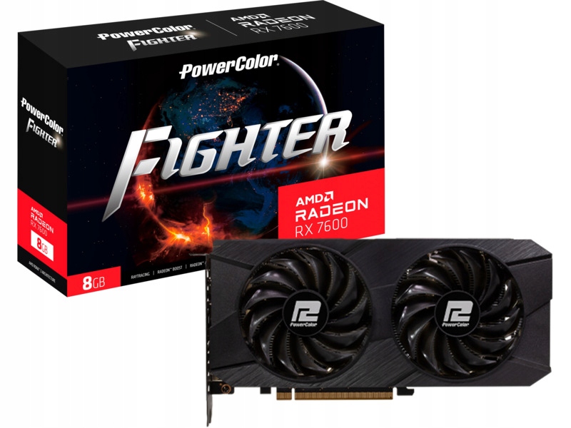 Karta graficzna Powercolor Radeon Rx 7600 Fighter 8G-F/V2 8GB