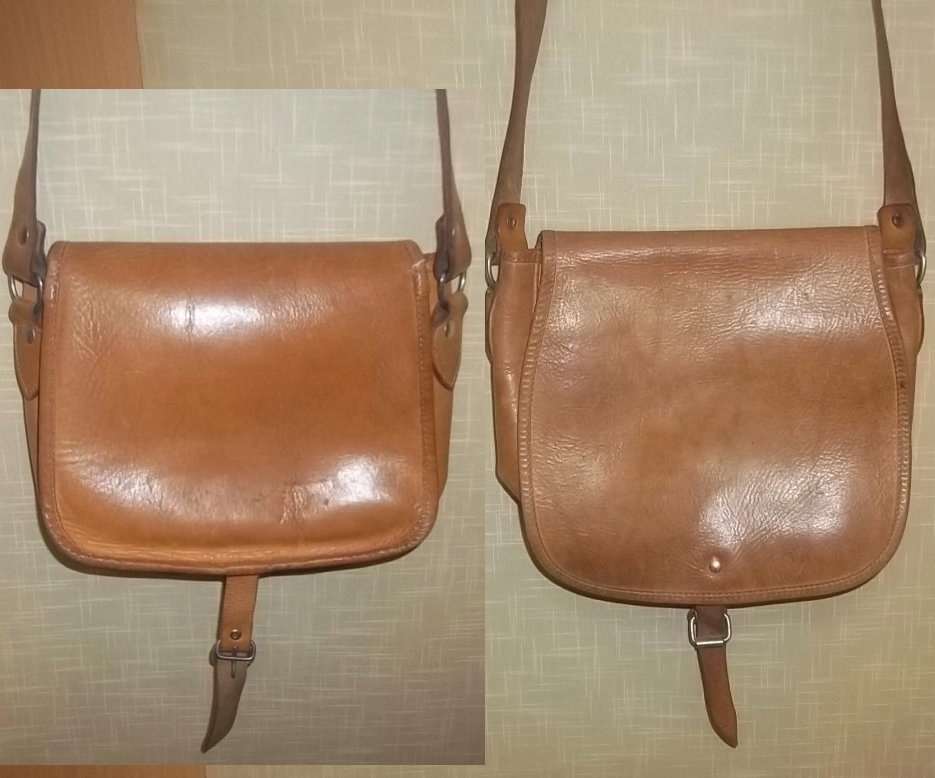 VINTAGE TOREBKA LISTONOSZA z PRL skóra naturalna