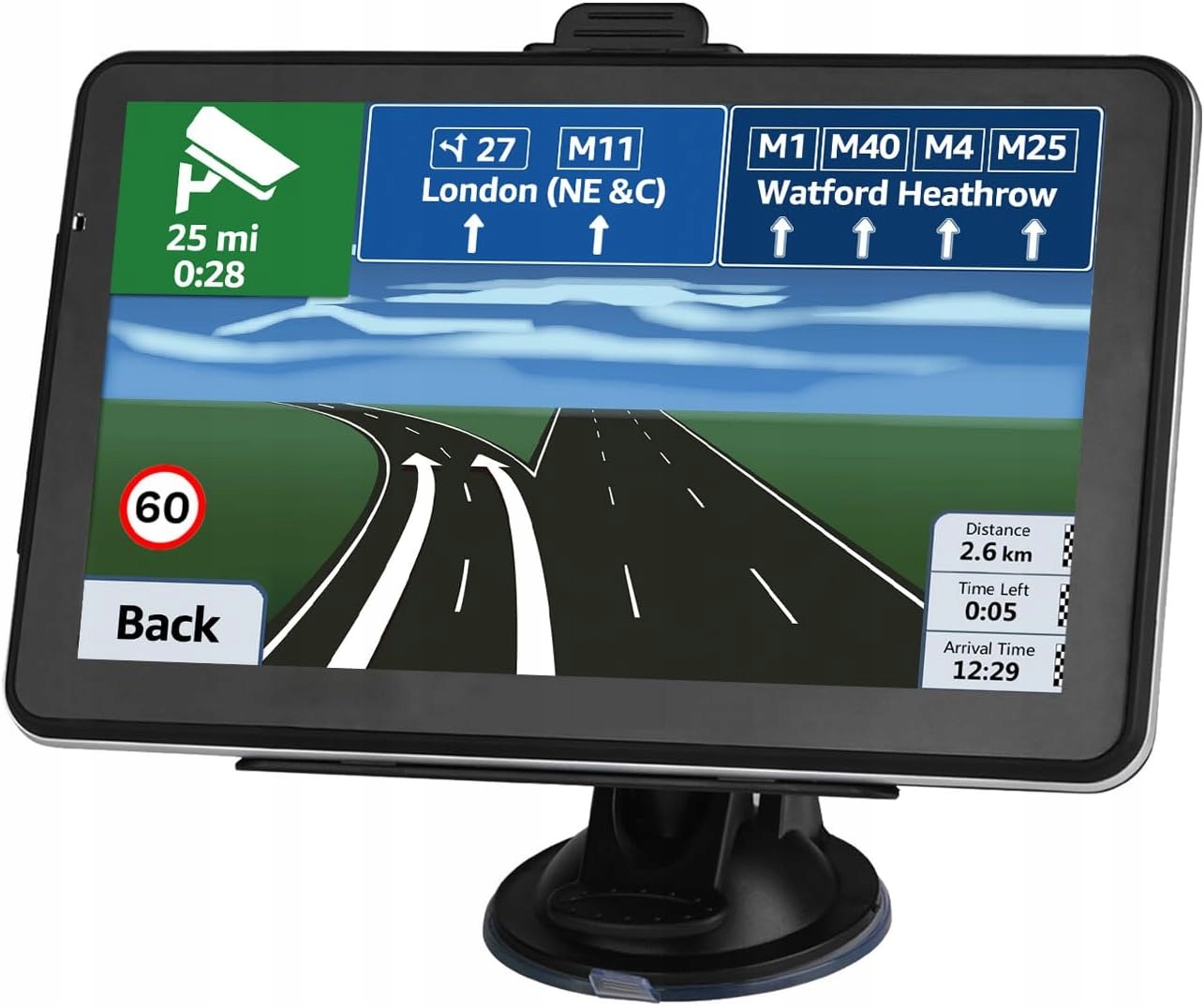 Nawigacja samochodowa Gps dla Ciężarówek 7Cali Ekran Obsługuje map Europy