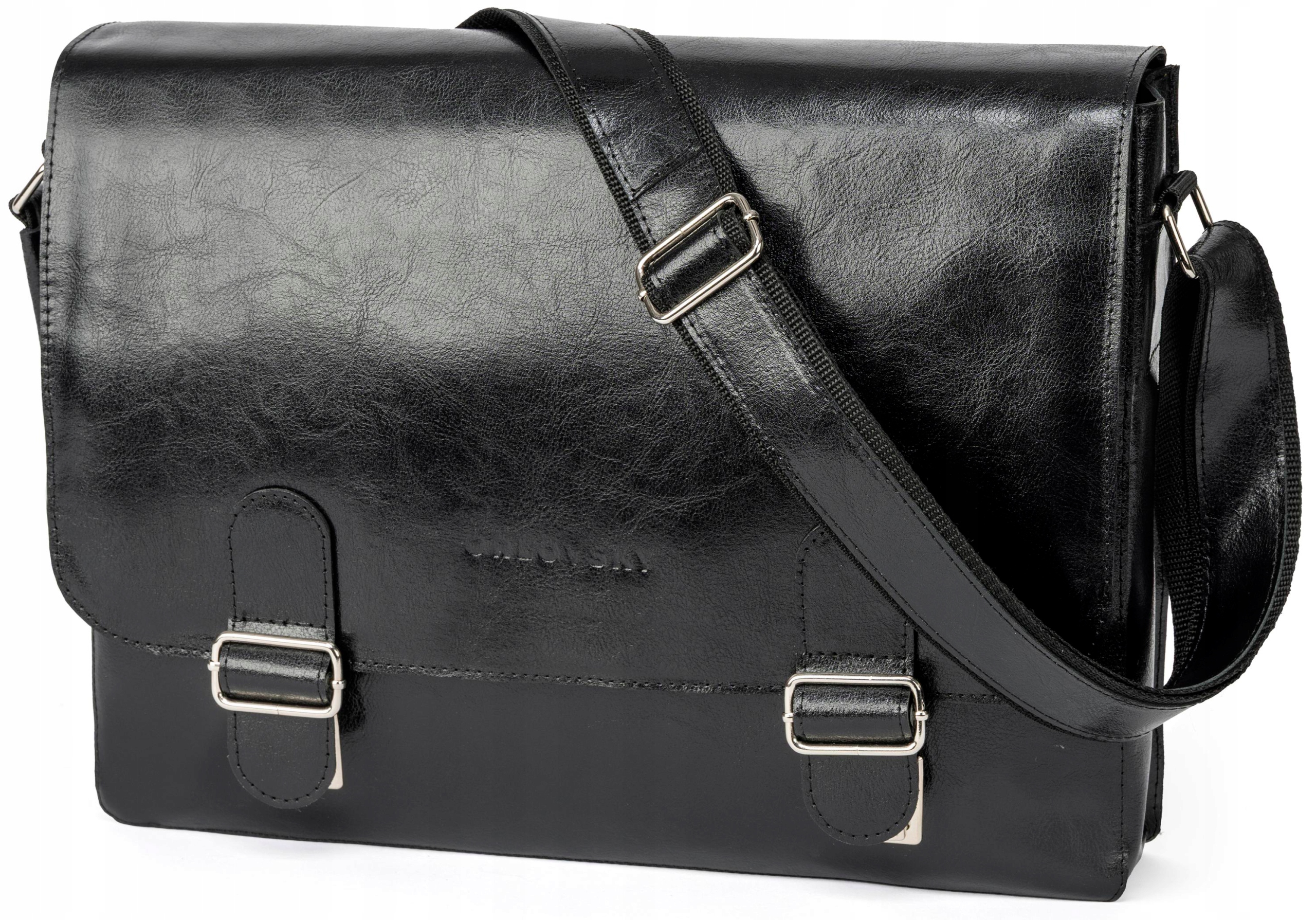 Pánská velká kožená taška na rámu pro notebook na dokumenty do práce, prostorná