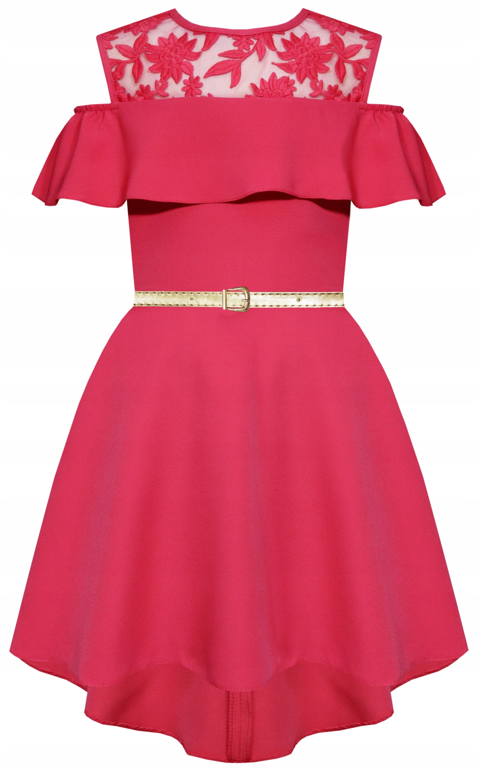 

3875 Wizytowa Sukienka Hiszpanka Uroczystości r140