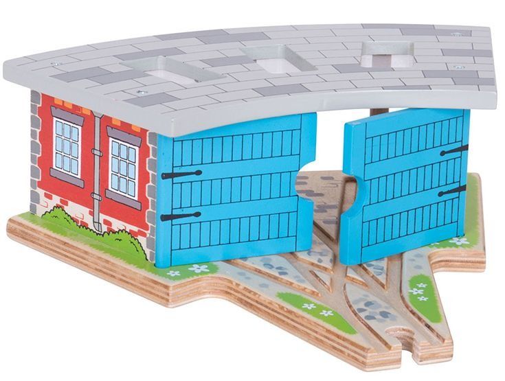

Parowozownia dodatek do kolejki Bigjigs Rail