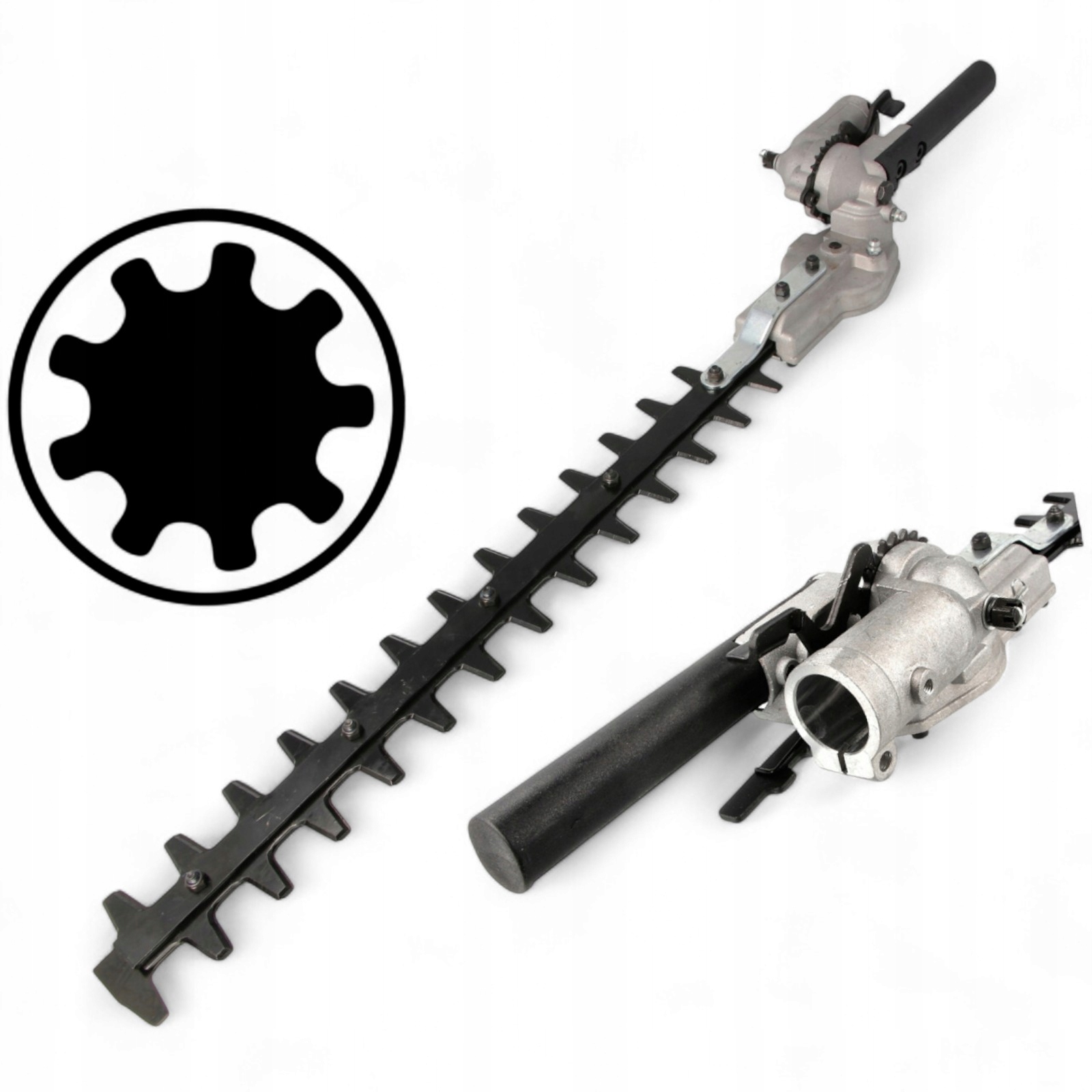 Nástavec na kosu, nůžky na živý plot 28 mm, 9 fréz German