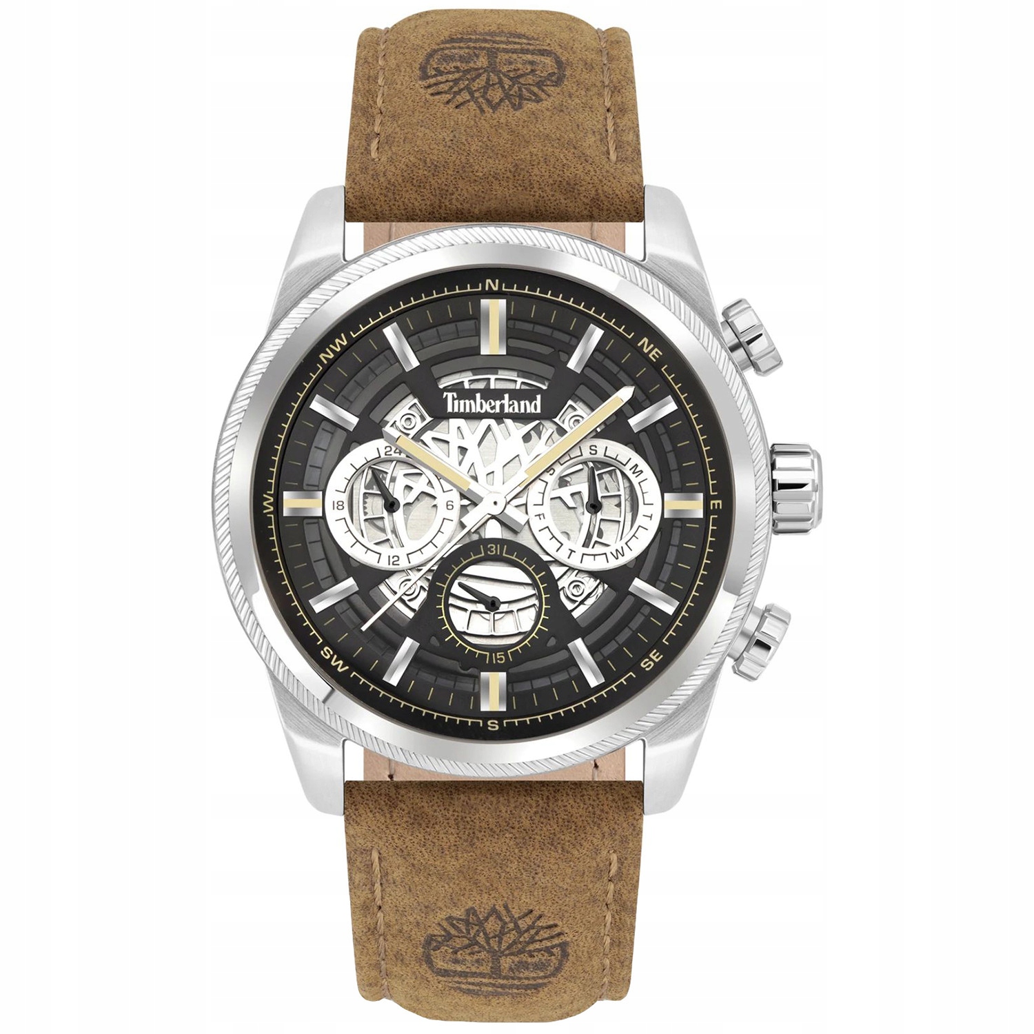 Pánské Hodinky Timberland TBL.TDWGF2200704 hnědé