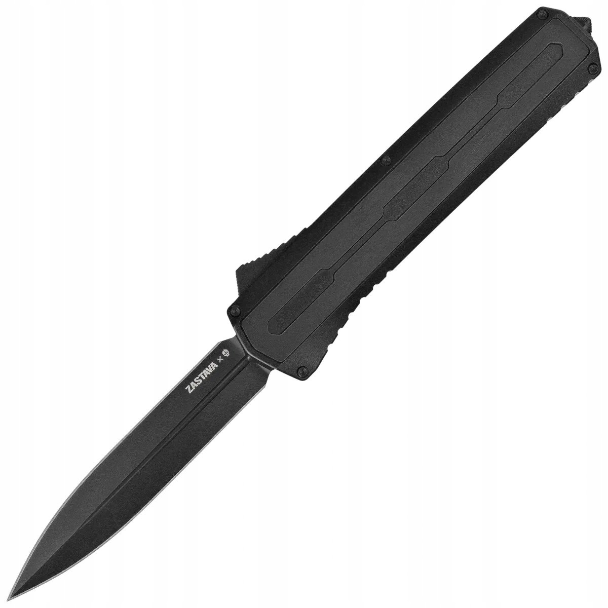 Nóż automatyczny Otf Tekto A7 Zastava D/e Black Aluminium/Tactical