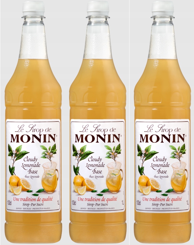 3x Syrop Monin Cloudy baza do lemoniady