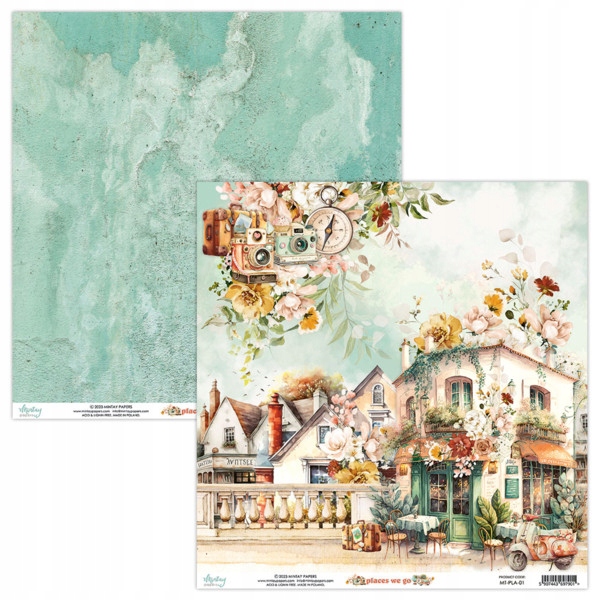 Papier 30,5 x 30,5 cm Mintay Places We Go 01