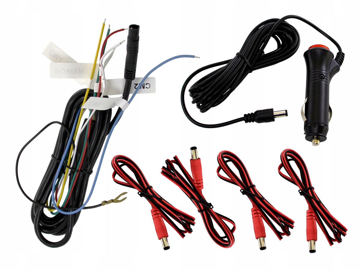 Monitor 7'' Rejestrator 4x kamera bezprzewodowa Przekątna ekranu (cale) 7