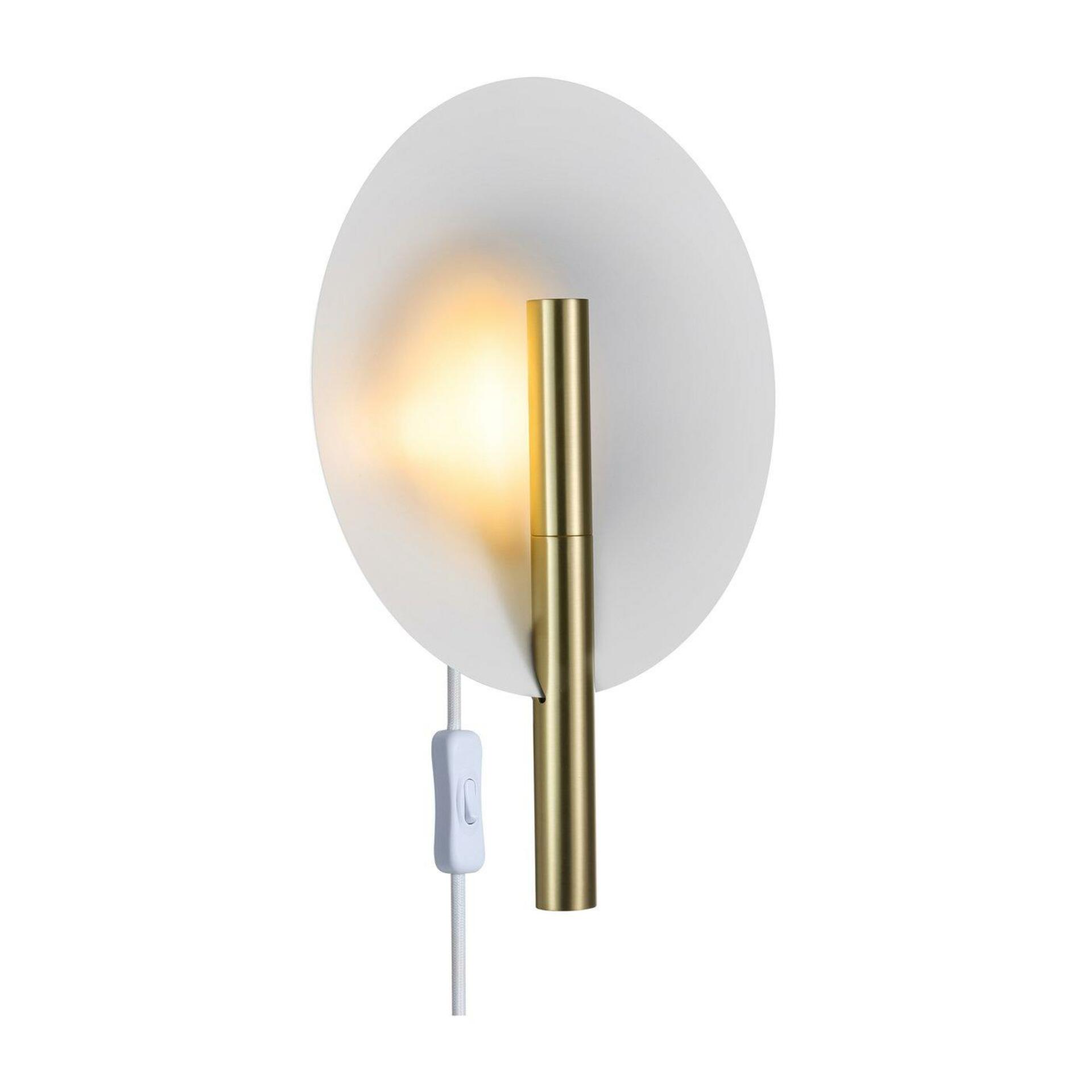 Nordlux Furiko nástenné svietidlo G9, brúsená mosadz, IP20, design