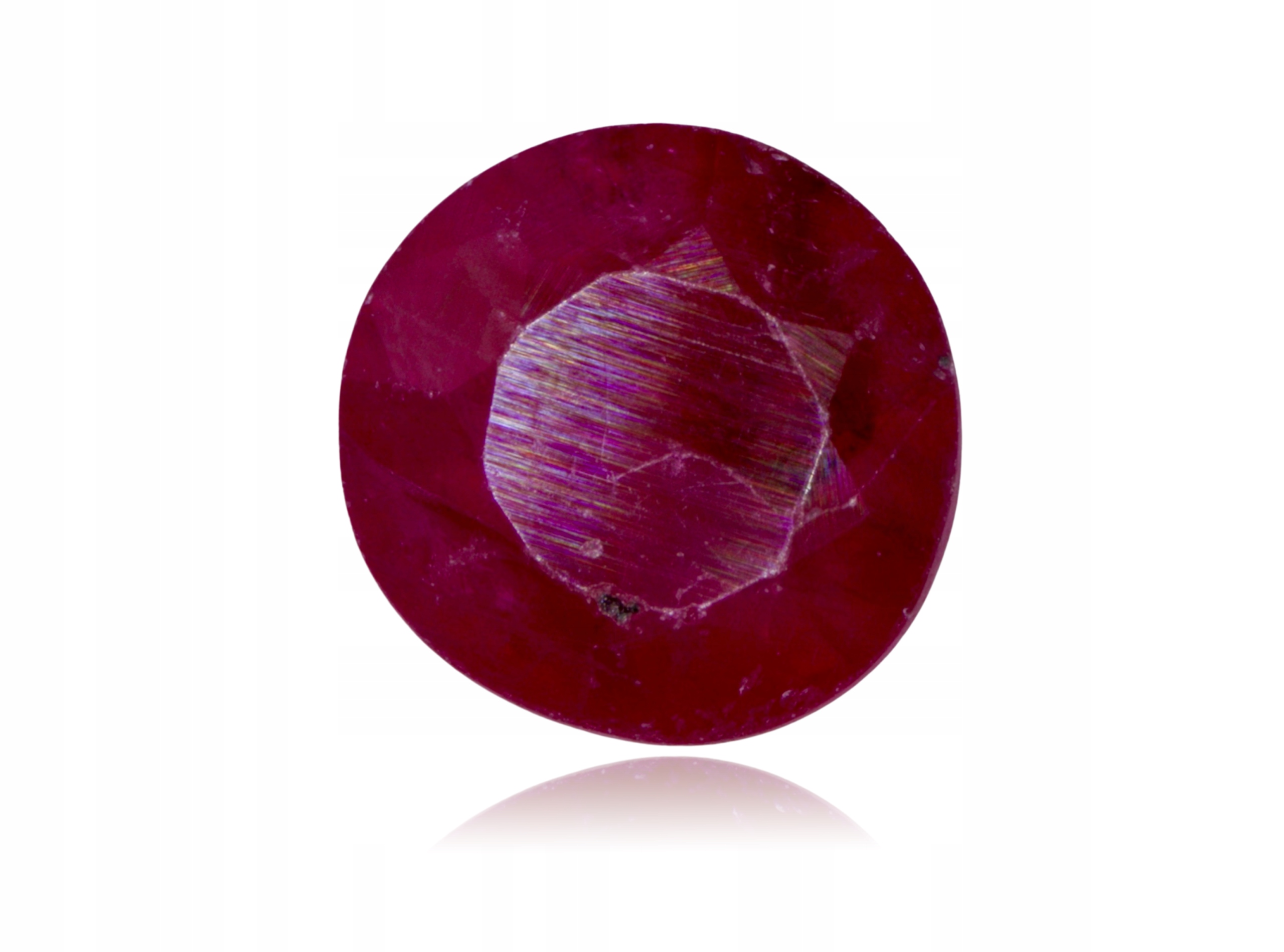 Rubín 0.51ct Kulatý Myanmar eCertifikát Wbd