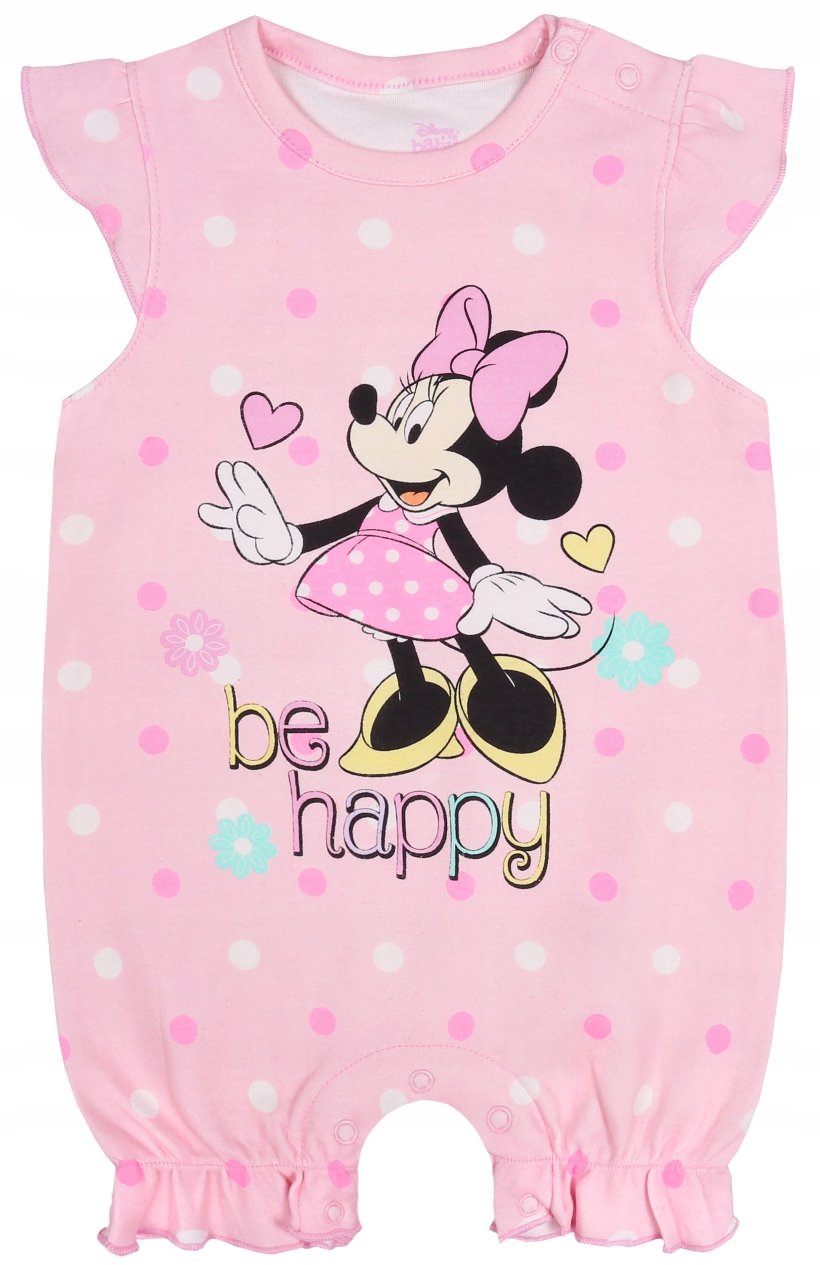 

Różowy rampers z wzorem Myszki Minnie 62 cm