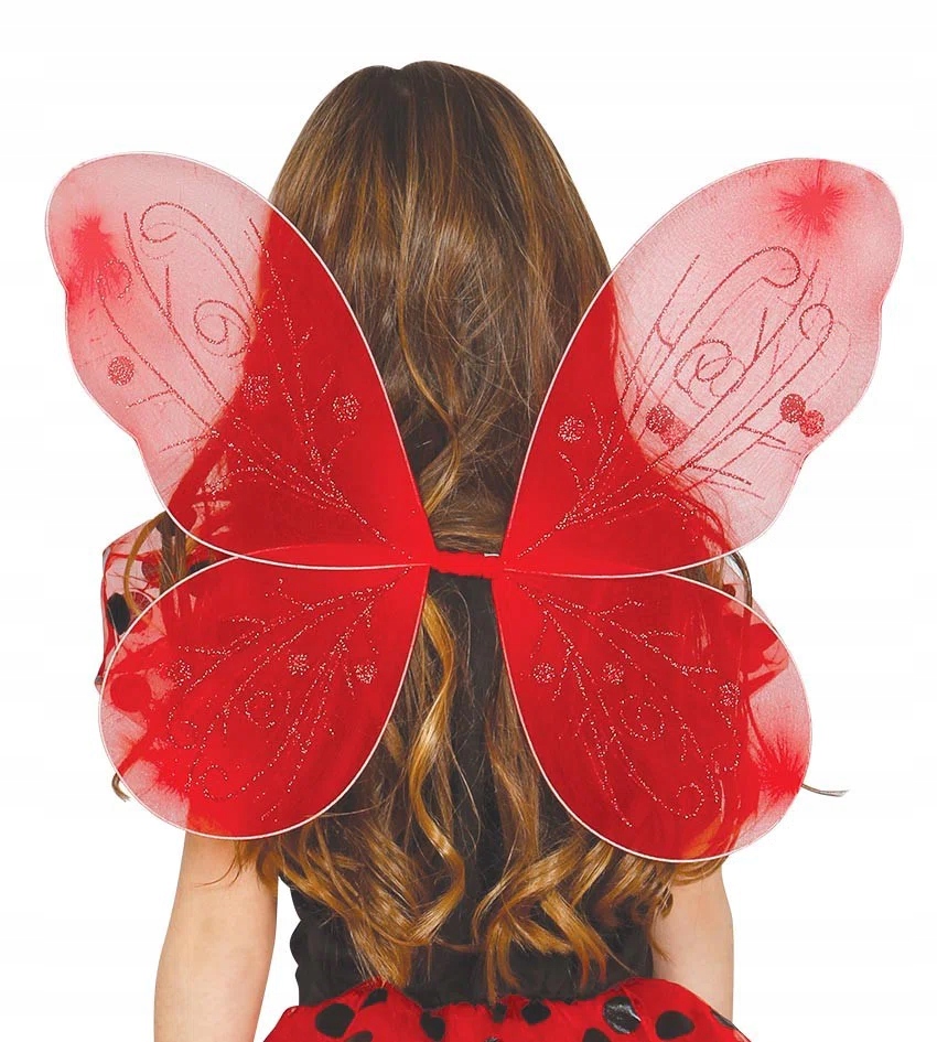 Skrzydła Motyla Czerwone 44x37 cm