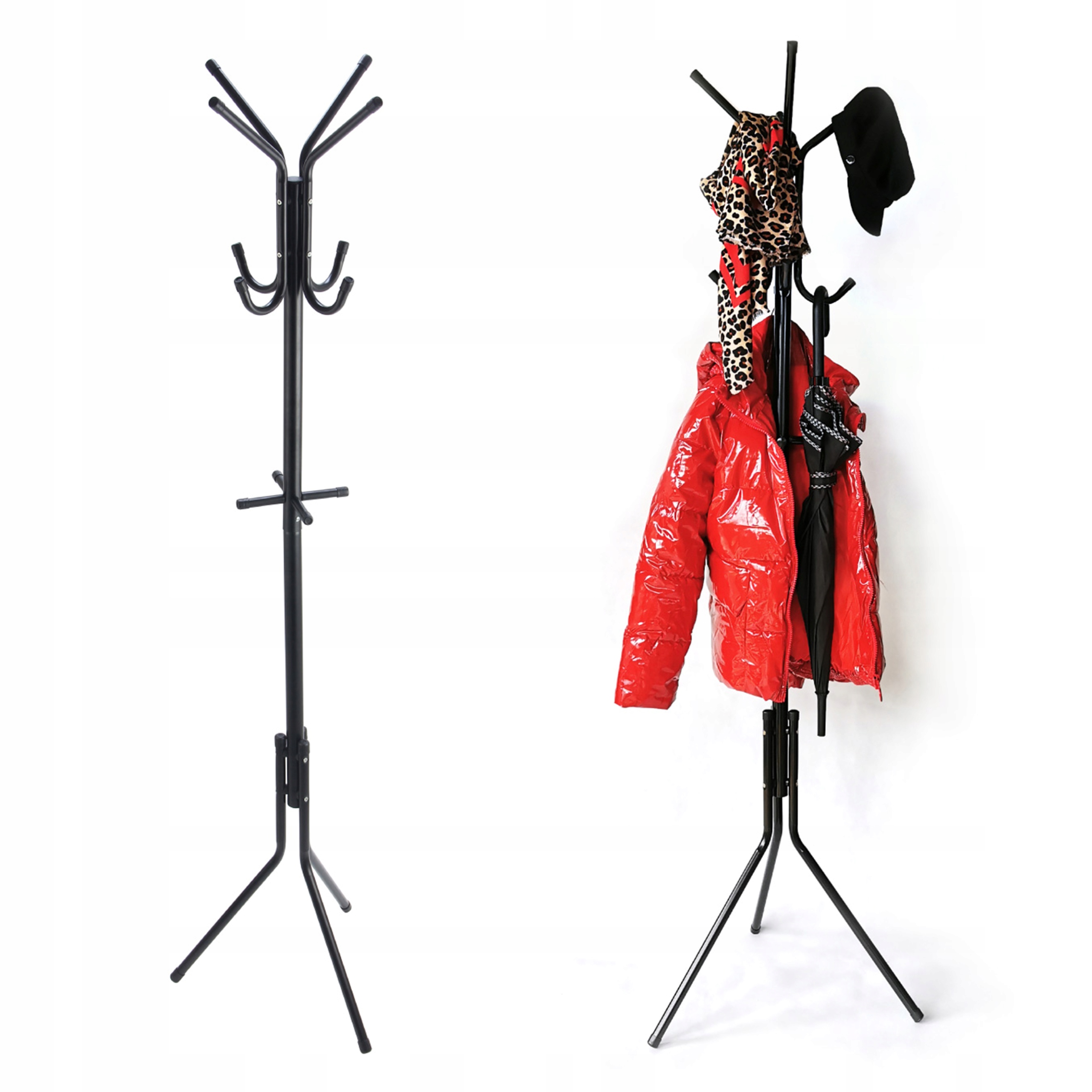 WIESZAK STOJĄCY PODŁOGOWY STOJAK NA UBRANIA GARDEROBA STABILNY LOFT