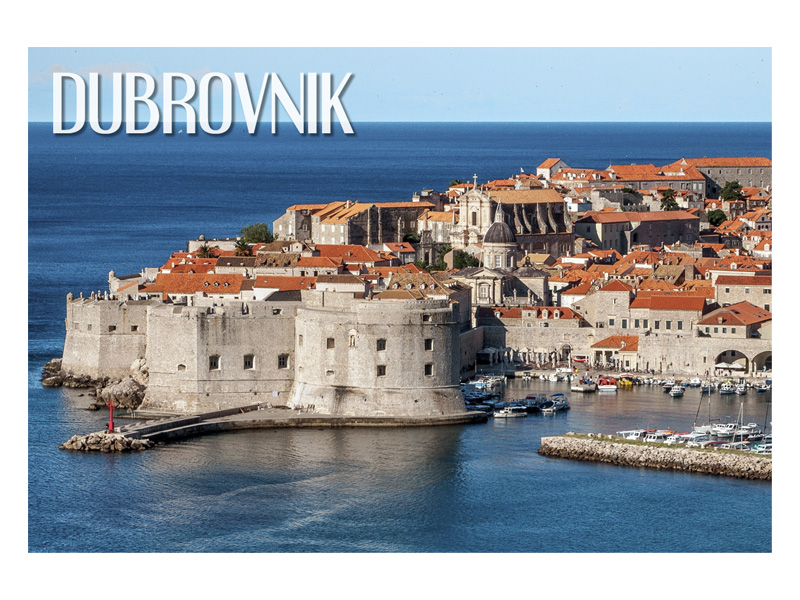 

Dubrownik Przystań Budowle Magnes na lodówkę