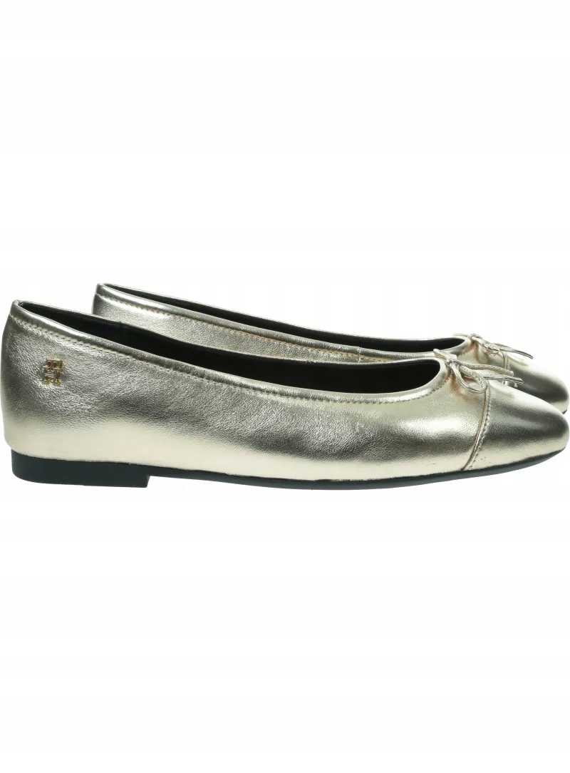Baleríny Tommy Hilfiger Metallic Toe-Cap Ballerina FW0FW08920 0HS 37