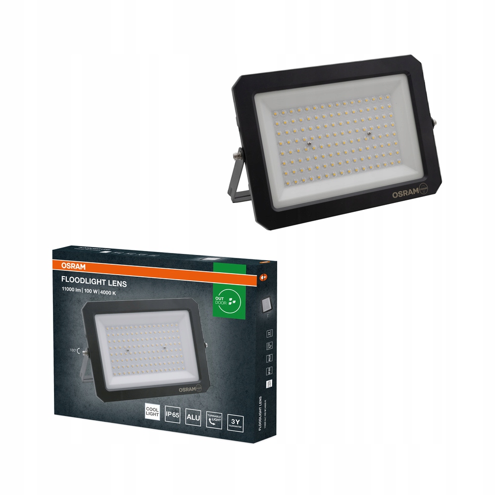 Led reflektor Halogenová lampa 100W 11000lm 4000K IP65 Osram