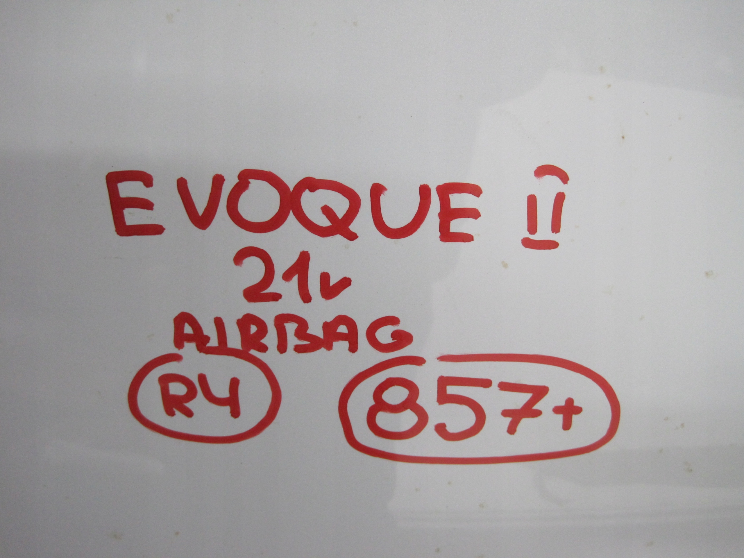 cofano RANGE ROVER EVOQUE II airbag 20R