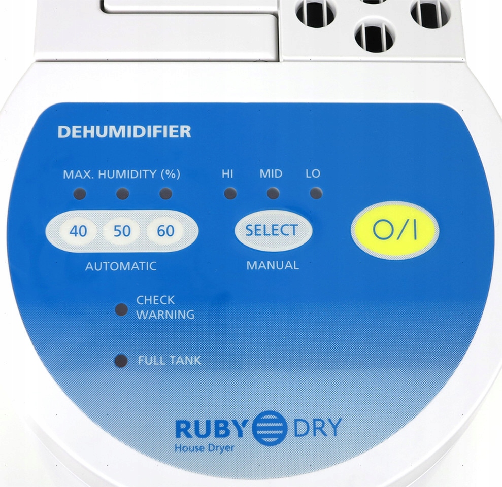 OSUSZACZ POWIETRZA RUBY DRY DH600 Pojemność zbiornika na wodę 6 l