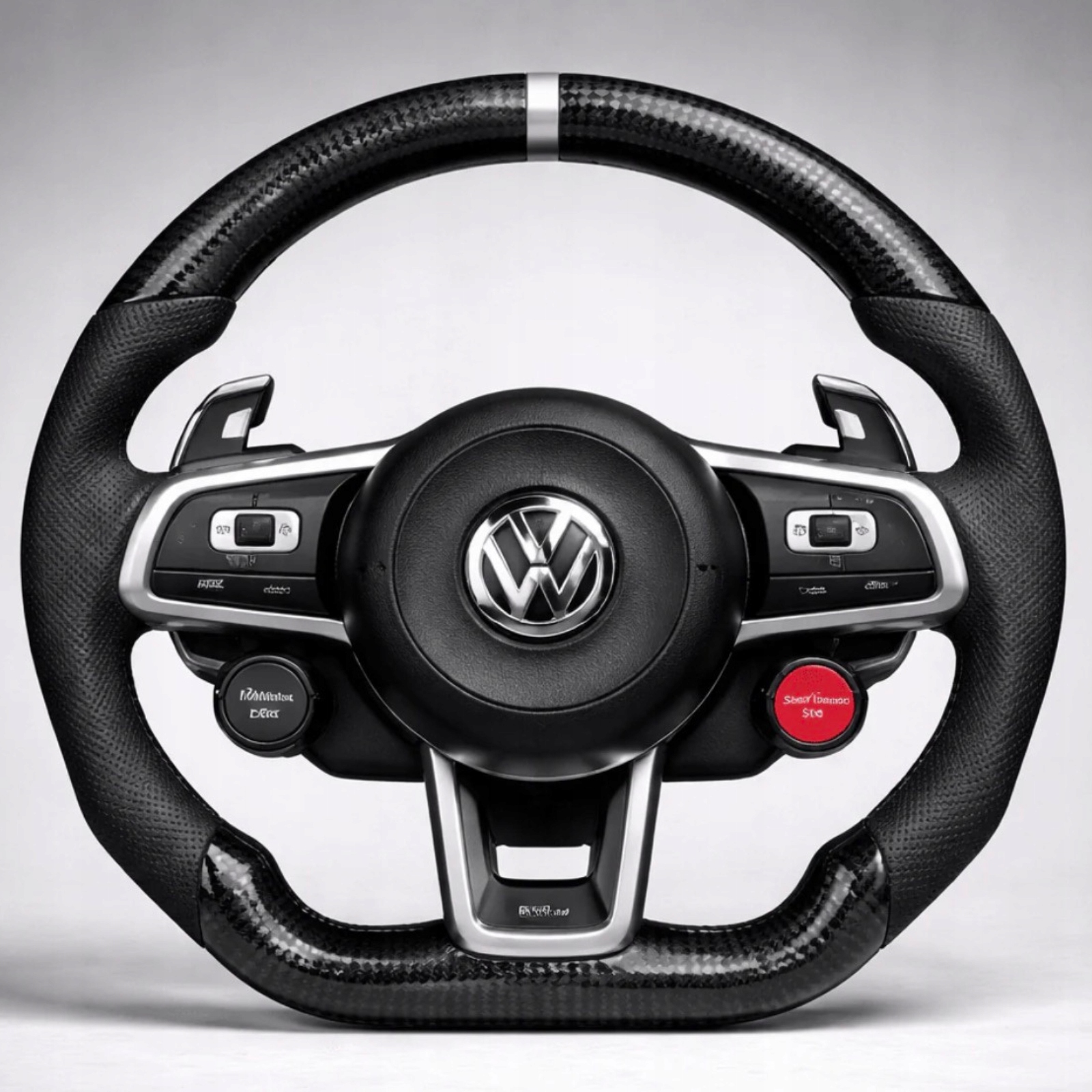 Kierownica VW Carbon Start Stop Płaskie Dno +ACC +WIBRACJE +PODGRZEWANIE