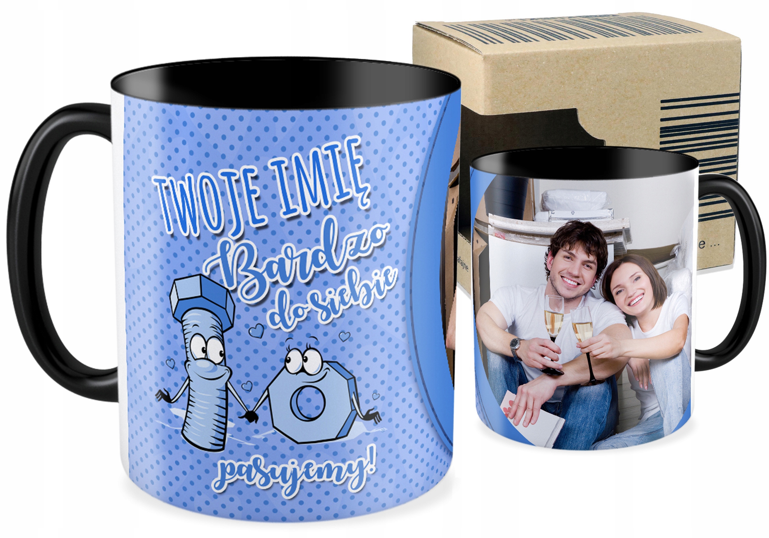 

Foto Kubek czarny Walentynki Kreator