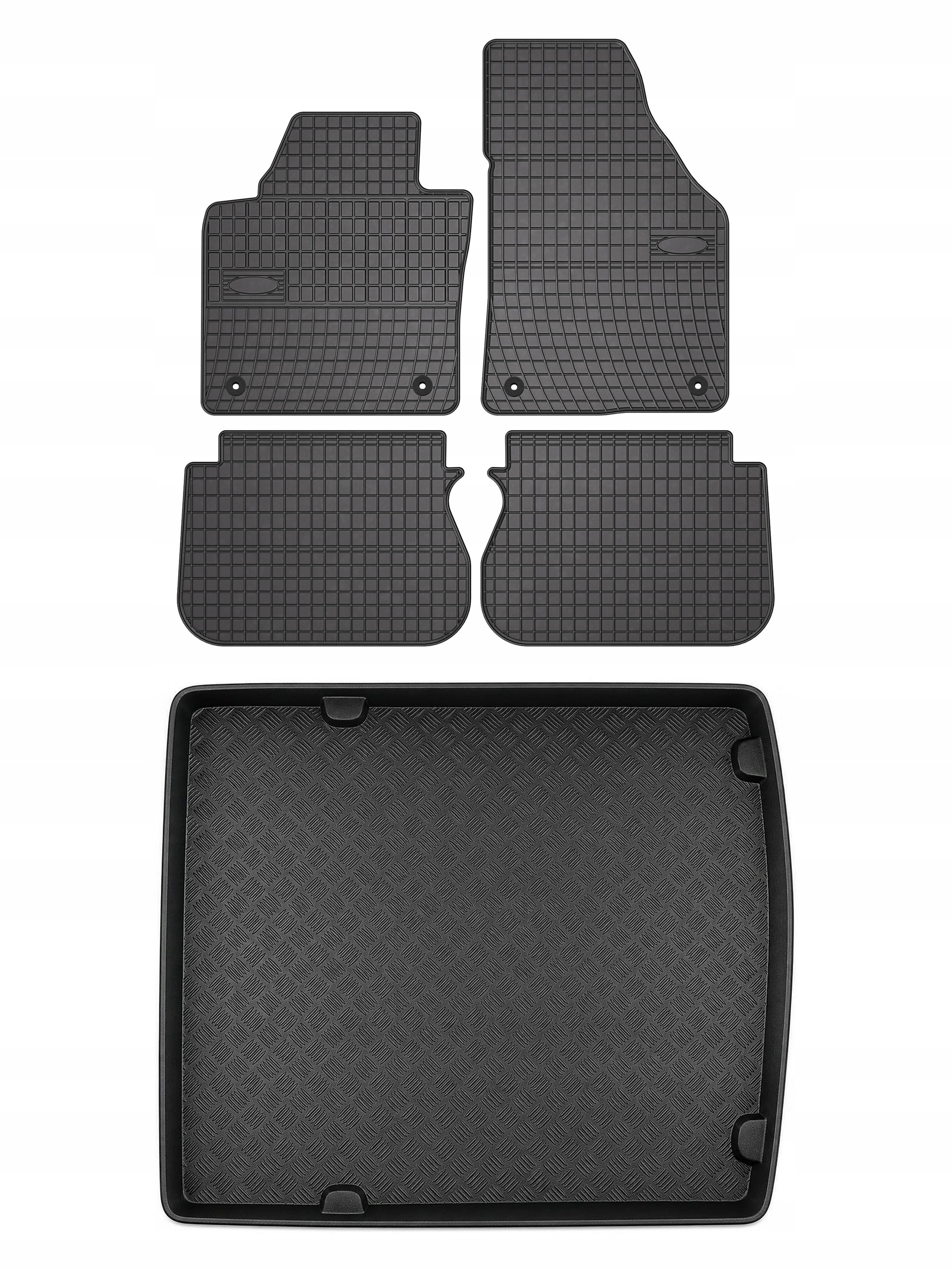 Gumové rohože rohož batožinového priestoru pre: Volkswagen Caddy III 2K 2004-2010