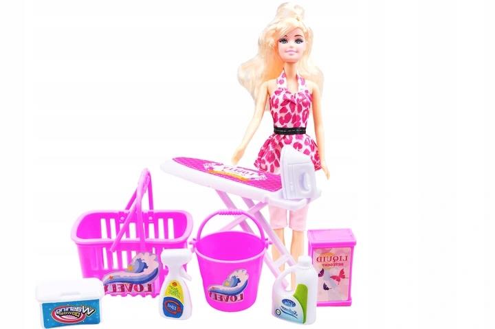 LALKA Z AKCESORIAMI ZESTAW SPRZĄTAJĄCY + DODATKI Marka Tobbi-Toys
