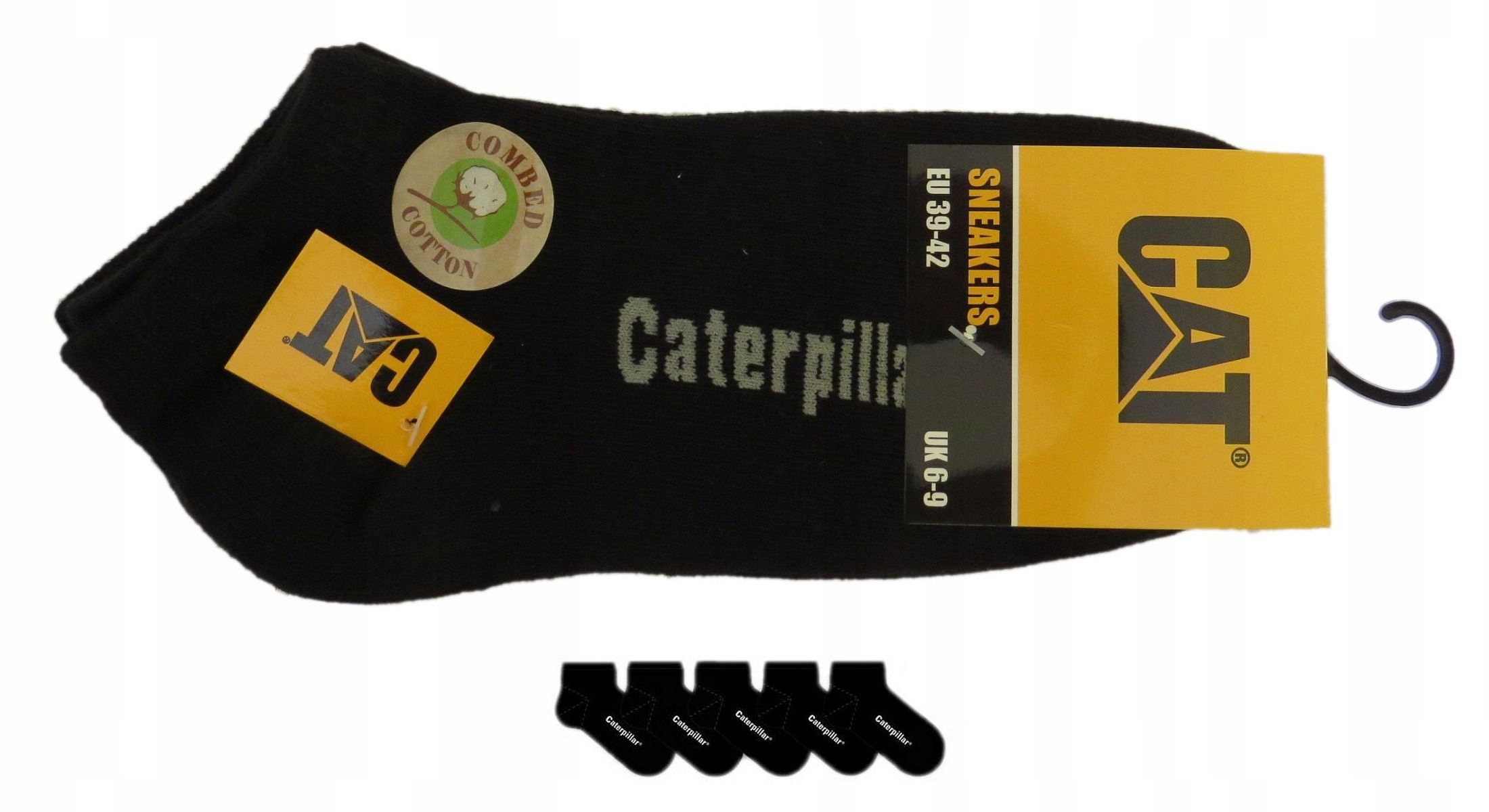 

5szt Caterpillar Cat stopki skarpety 47-50 czarne