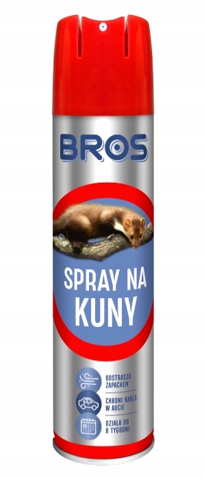 

Bros spray Odstraszacz na Kuny ochrona kabli 400ml