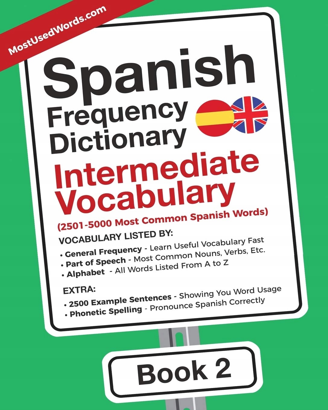 Spanish Frequency Dictionary - Intermediate Vocabulary MostUsedWords BOOK