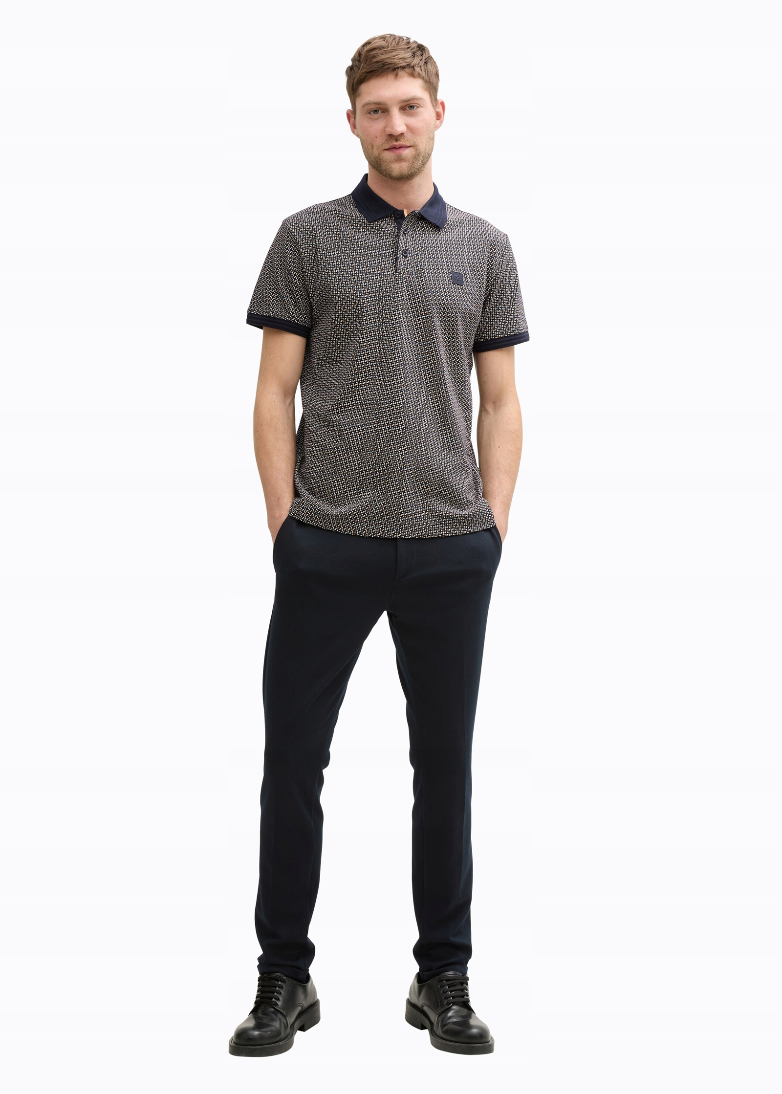 Tom Tailor - Navy Irregular Design Kolor szary