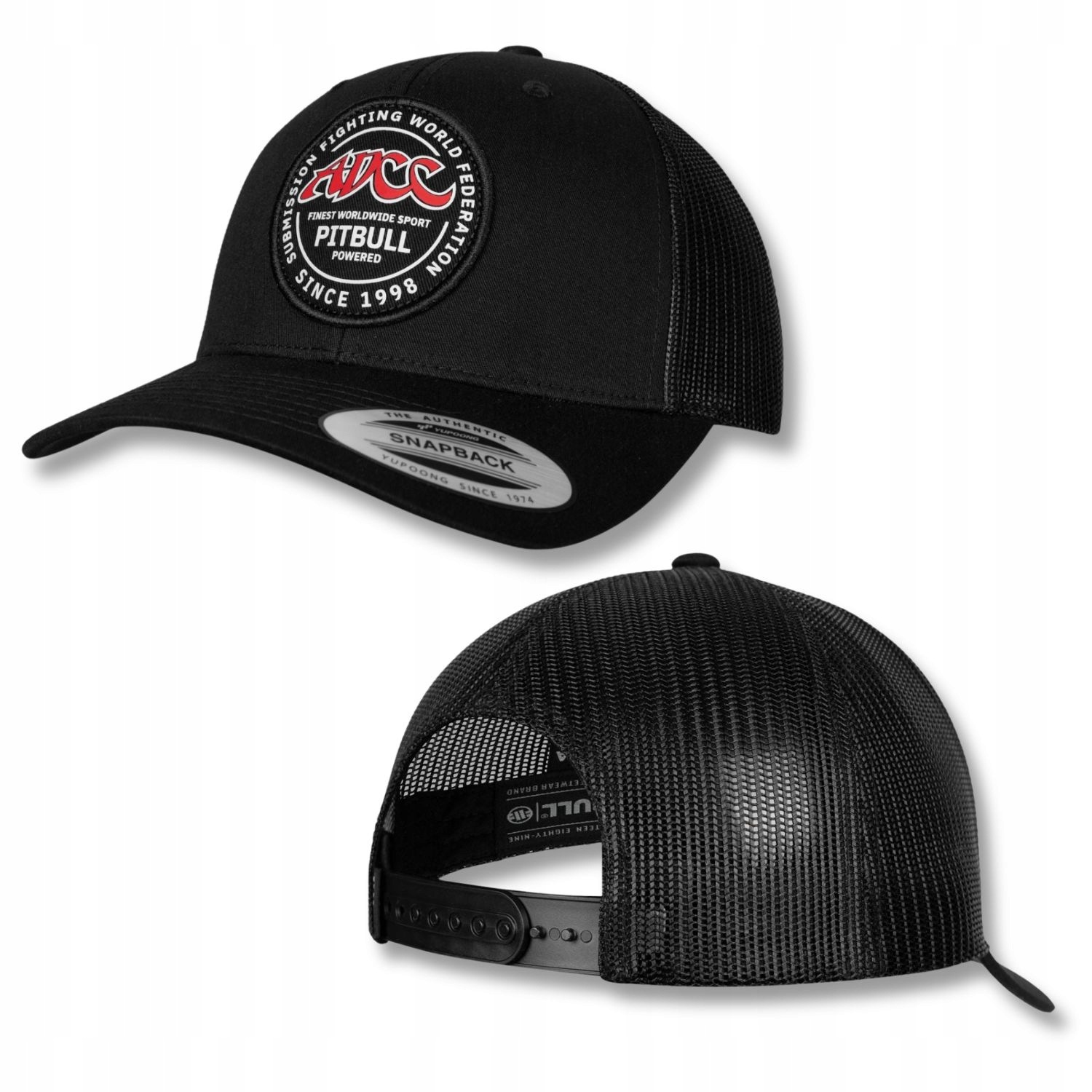 Univerzální Čepice Snapback Mesh Trucker Pitbull Adcc se síťkou