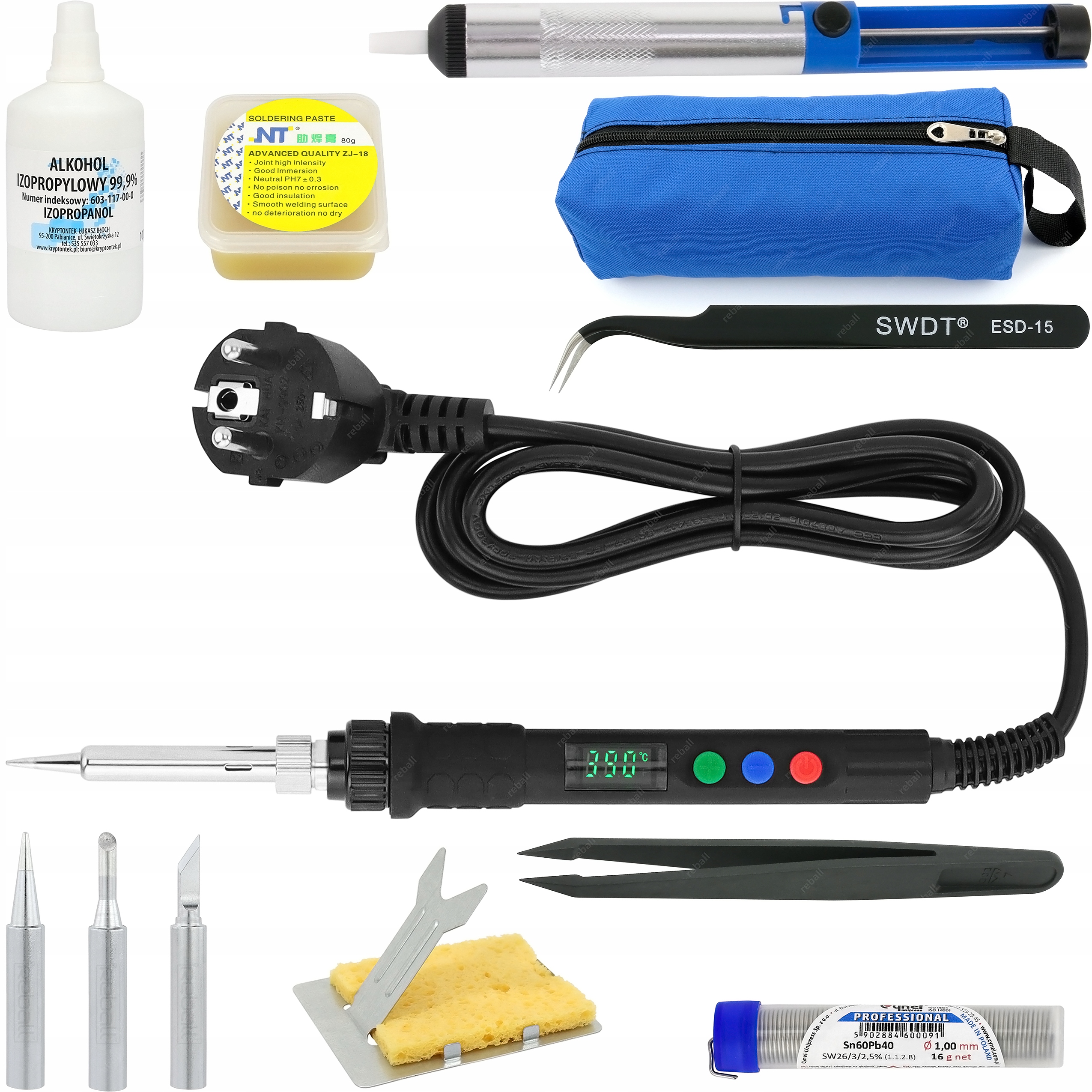 Sada Přesných Páječek S801B 80W Příslušenství