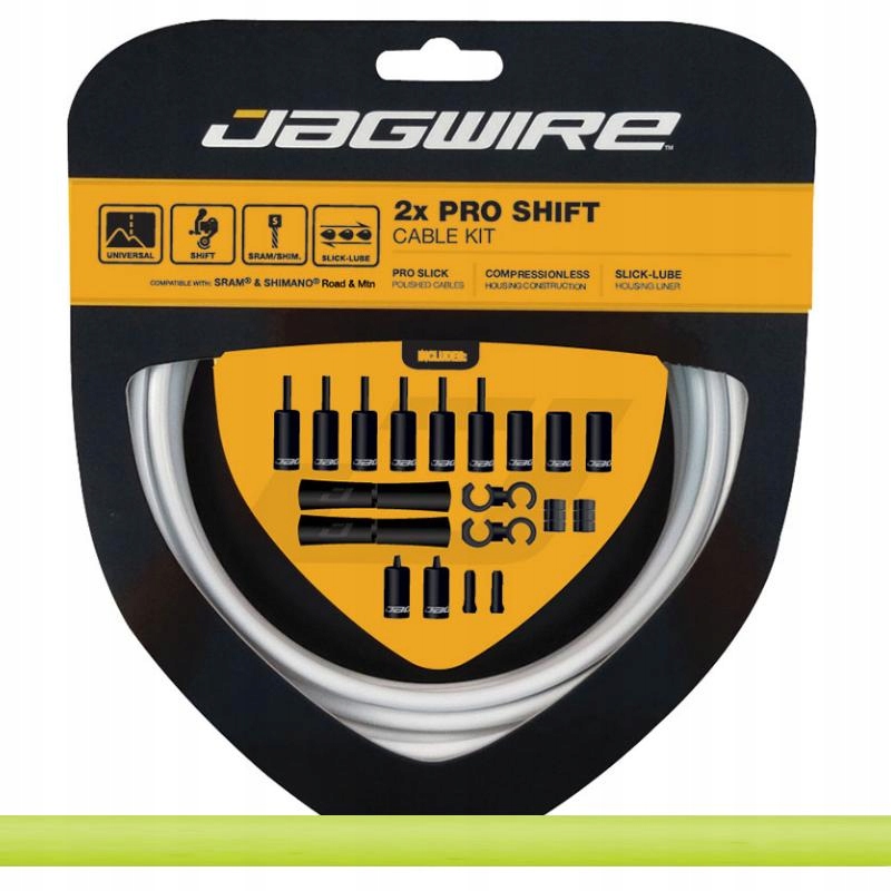 Jagwire Pro Shift Kit PCK502 2x řadící Shimano Sram 2800 a 2300 mm zelená