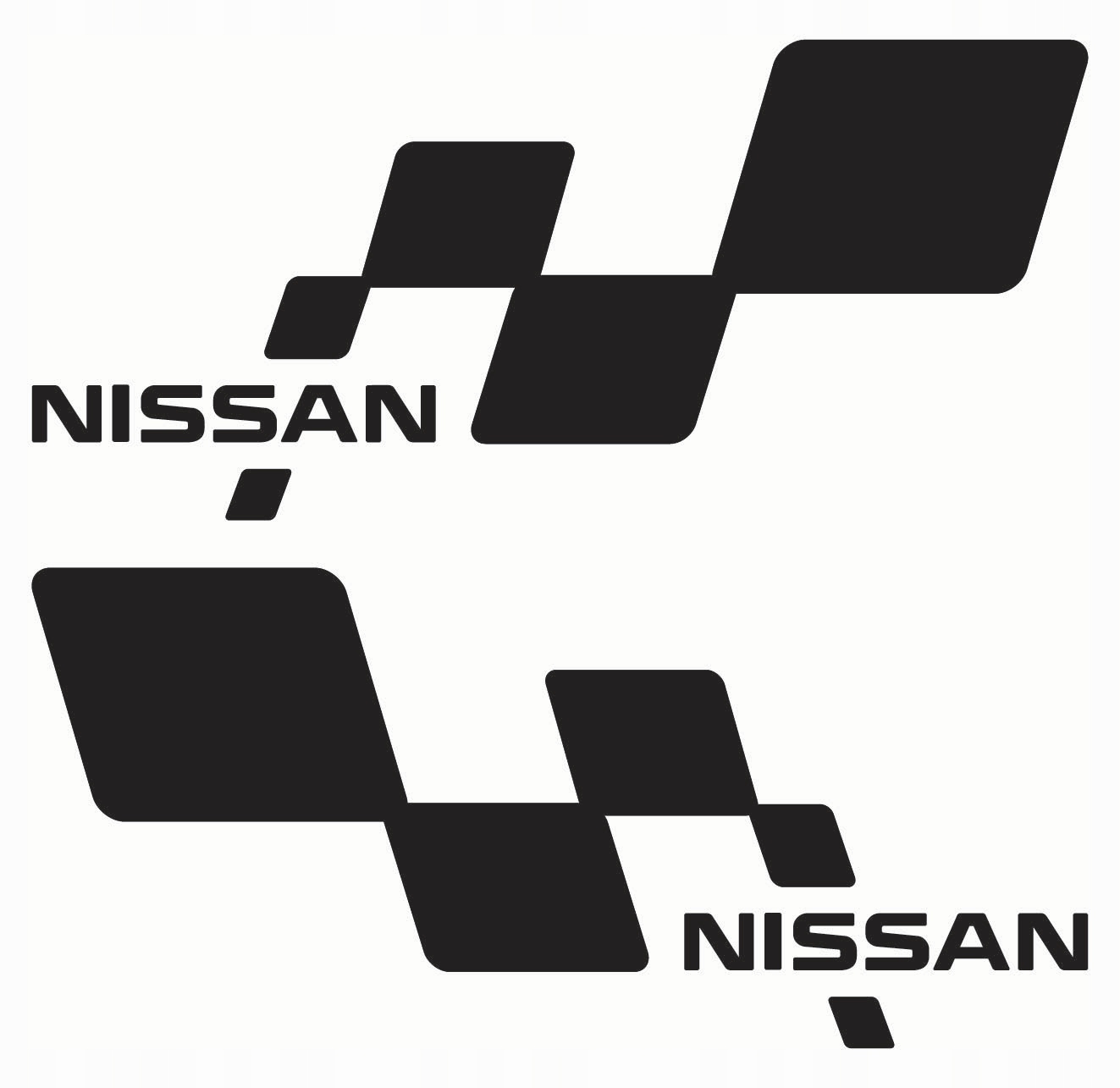 

Naklejki Nissan szachownica 33cm Różne 2szt