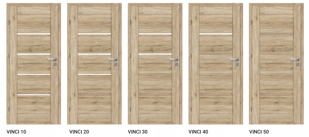 Drzwi Wewnętrzne Vinci Pokój/WC/Pełne Różne Kolory Marka Voster
