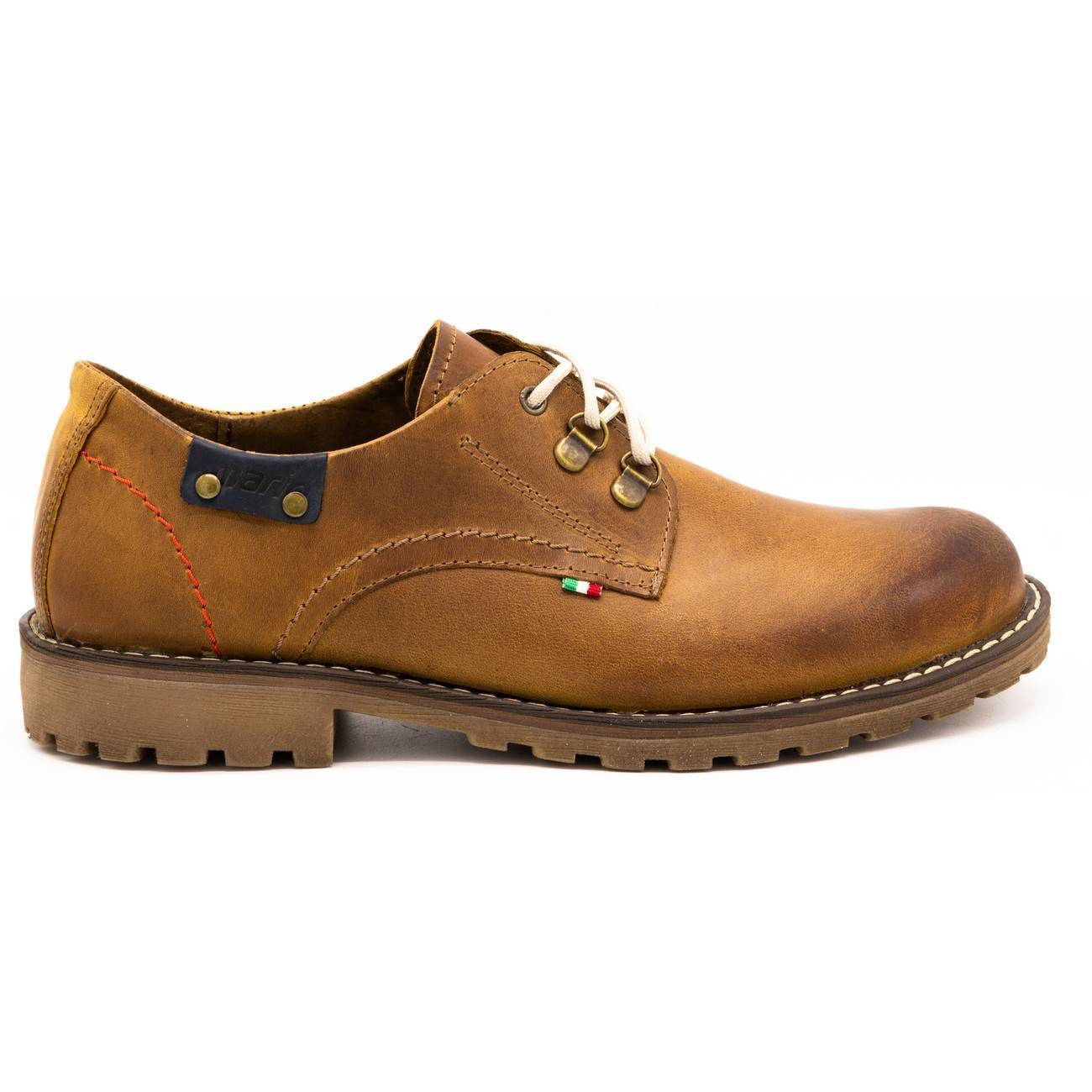 Buty Męskie Trzewiki Skóra 812MP Rude 39