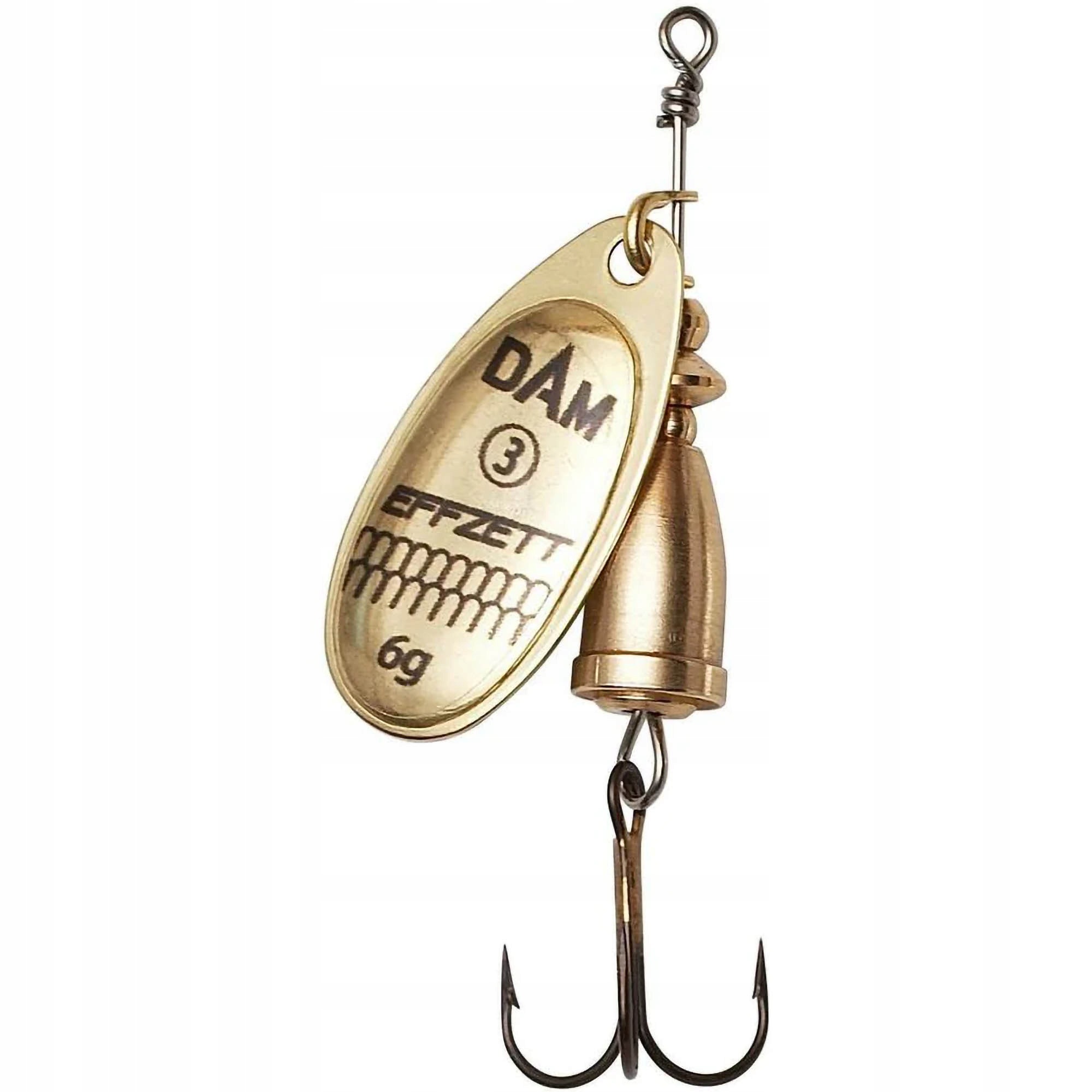Błystka Obrotowa Dam Executor Spinner 3 6g Sinking Gold