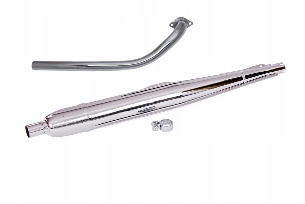 Nový Komplet Výfukových Souprav Tlumič Koleno Jawa 50 Typ 20 Kachna Pancíř