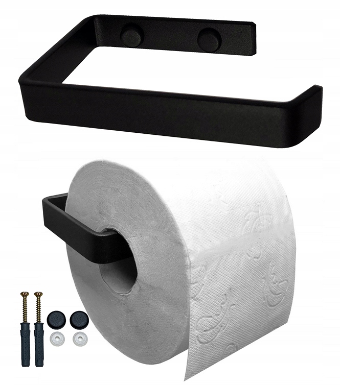 

Uchwyt na papier toaletowy Loft Premium Black Hak