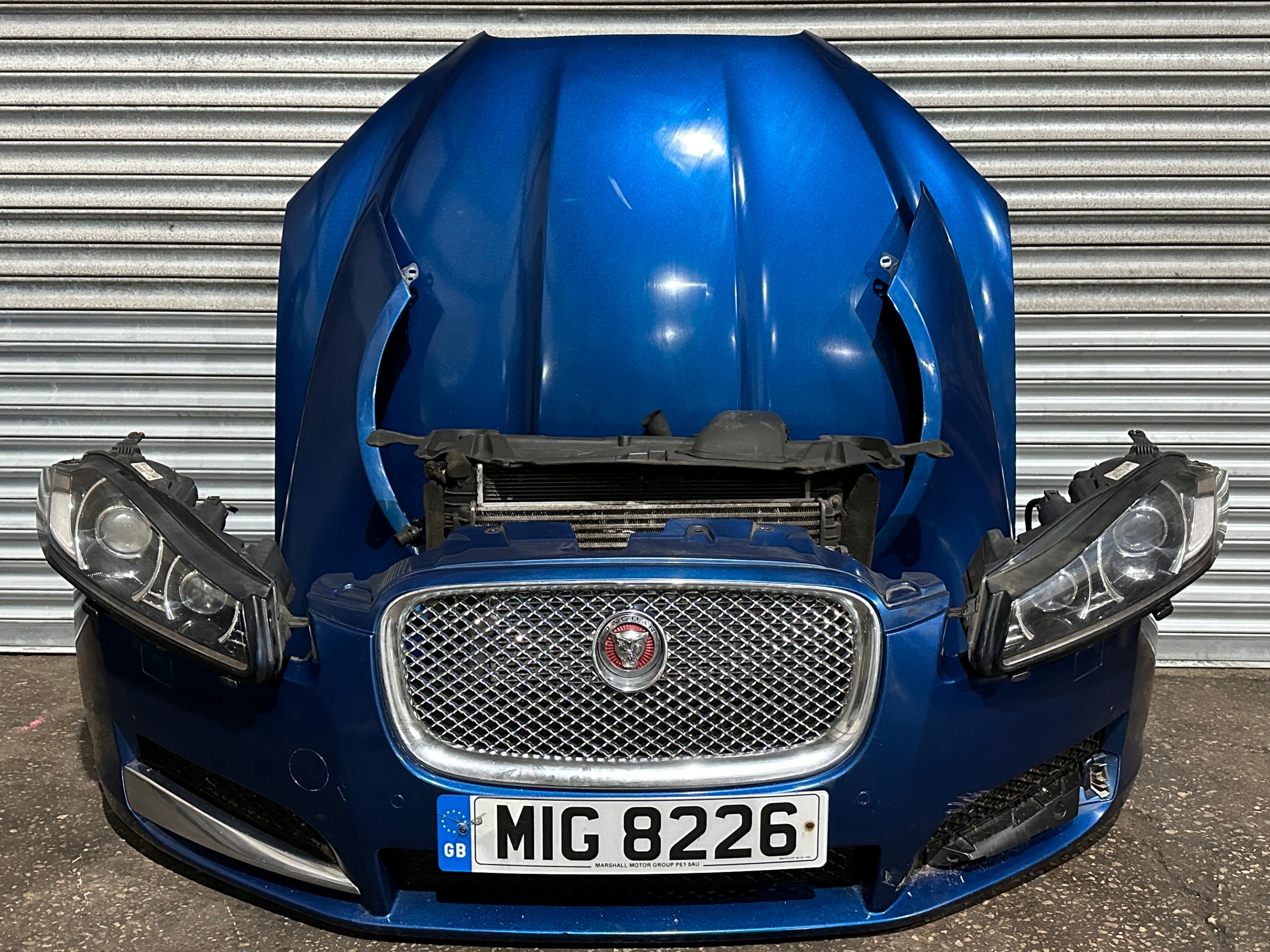 KOMPLETNY PRZÓD JAGUAR XF LIFT MASKA ZDERZAK BŁOTNIK