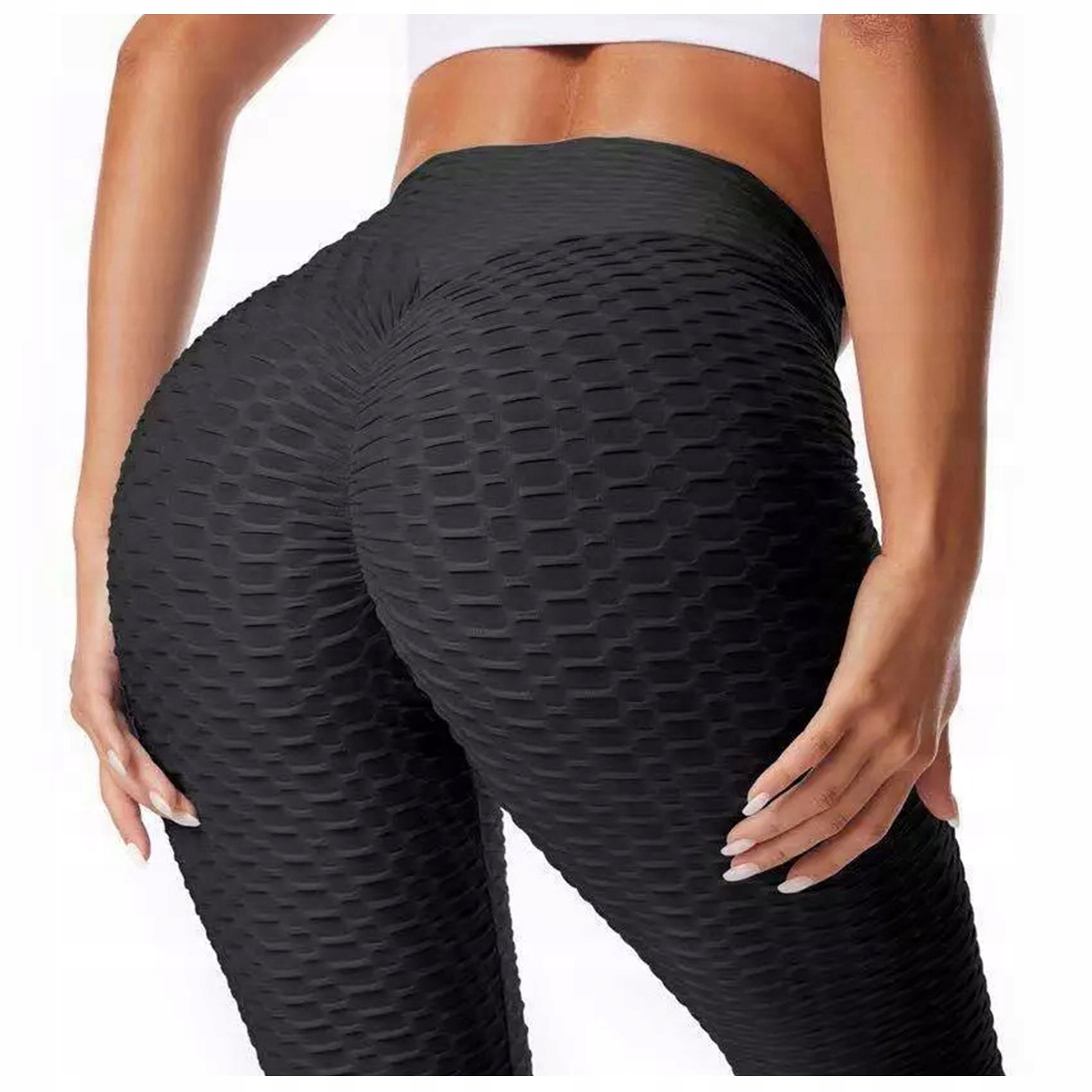 

Legginsy sportowe Push up wysoki stan Karbowane M