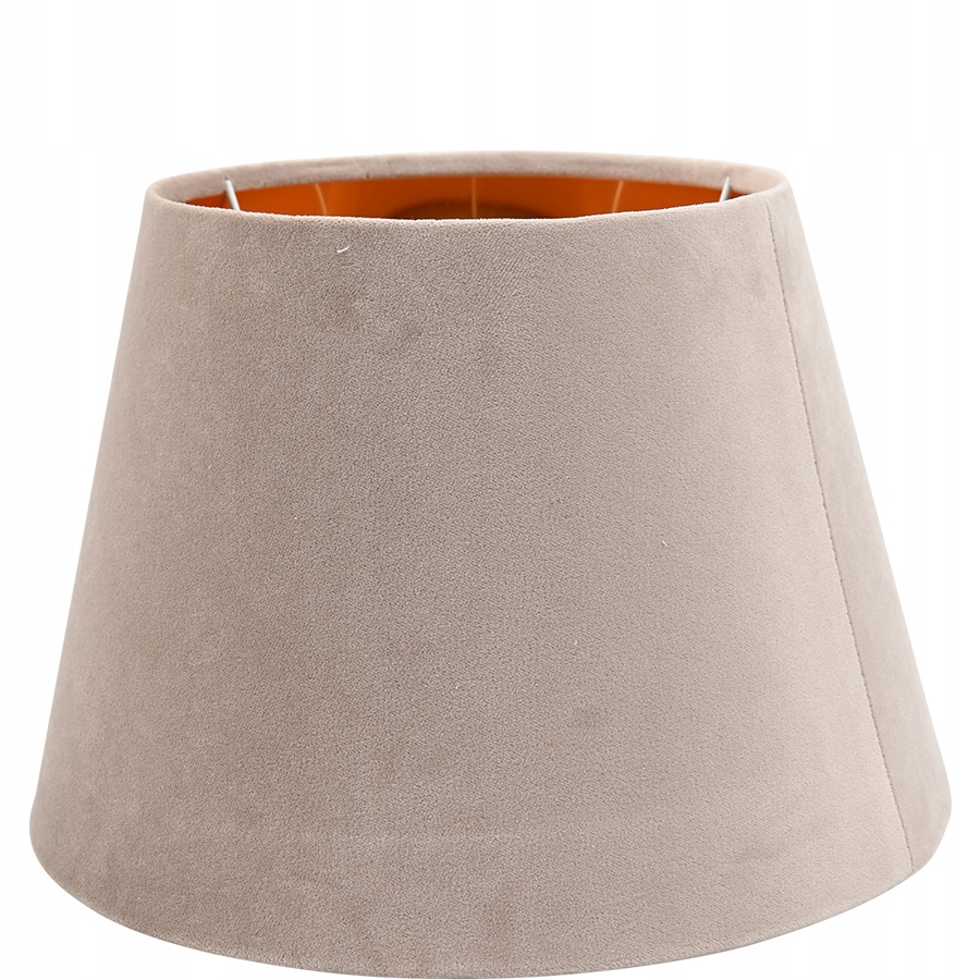 ABAŻUR SZARY KLOSZ E14/27 FI 30CM WELUR STOŻEK