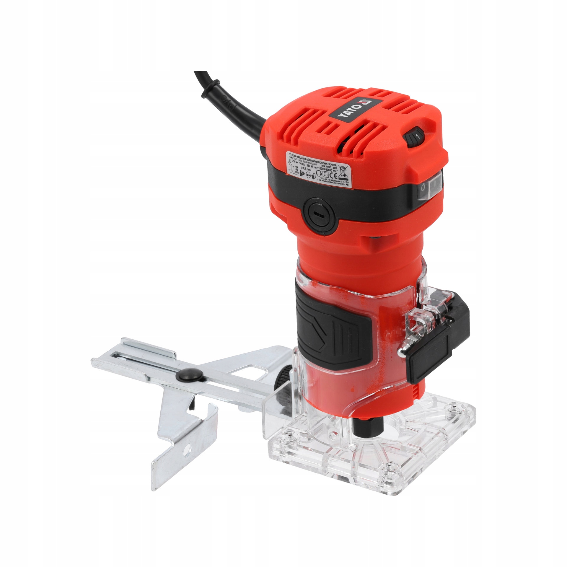 Frézka Na Hrany 850W 6/8 MM Regulace Otáček Měkký Start 3M Yato