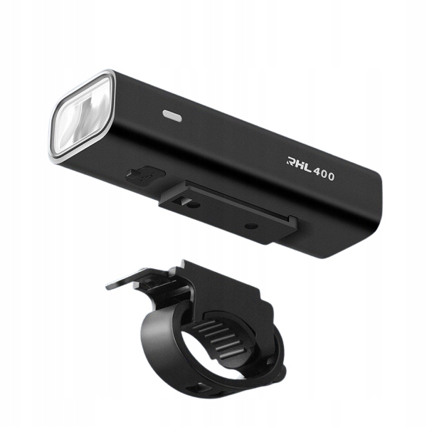 Lampka rowerowa do roweru przednia Led wodoodporna latarka 400lm akumulator