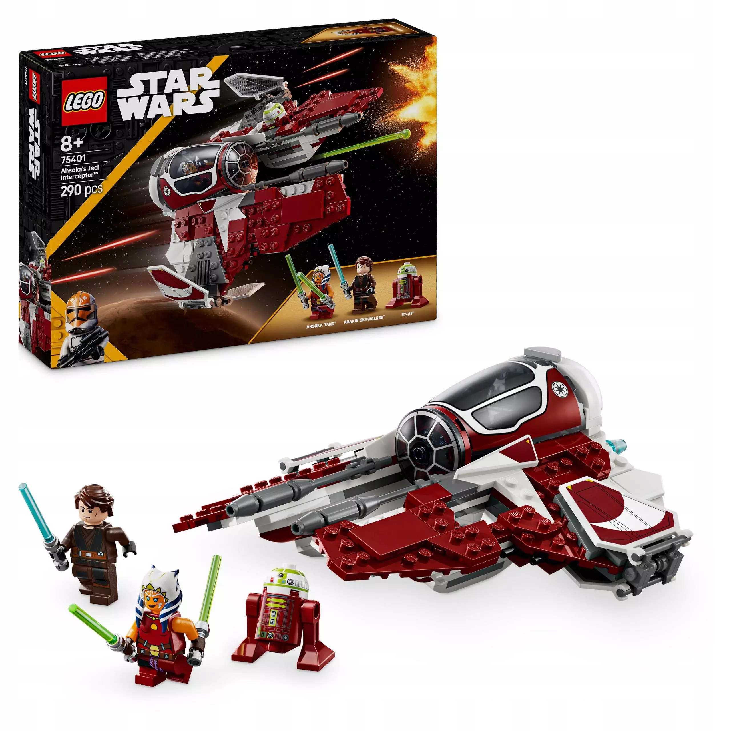 Lego Star Wars Interceptor Jedi Ahsoki 75401
