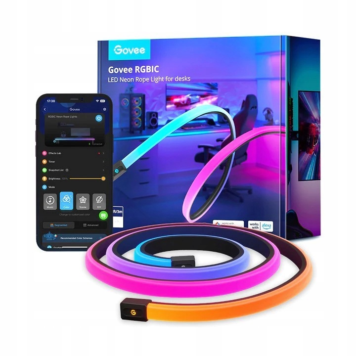 Govee H61C3 Neon Gaming Table Light Led pásik osvetlenie stola, Rgbic