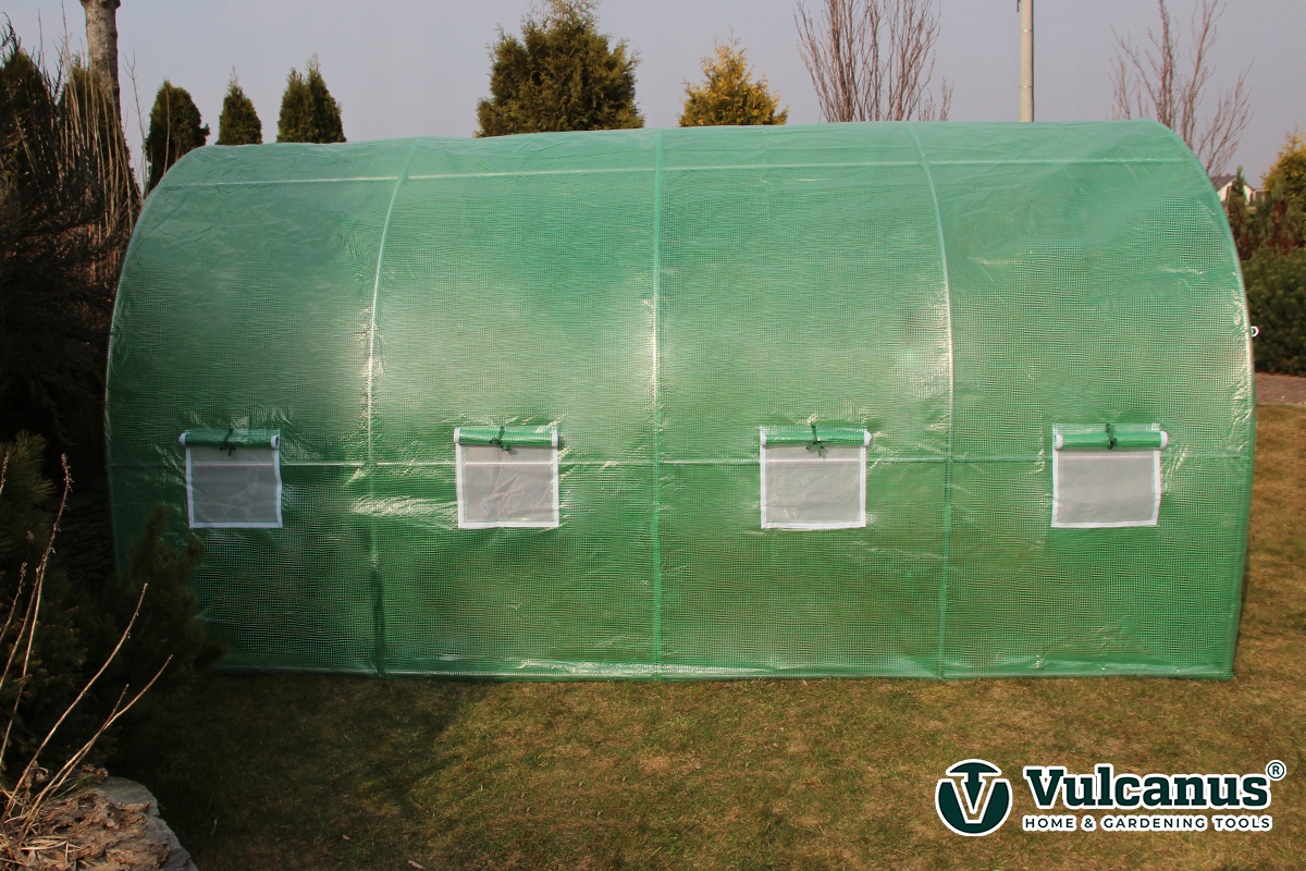 Tunel Foliowy 2,5x4m 10m2 Duży Folia Ogrodowy Szklarnia Foliak Profil 25 mm Długość 400 cm