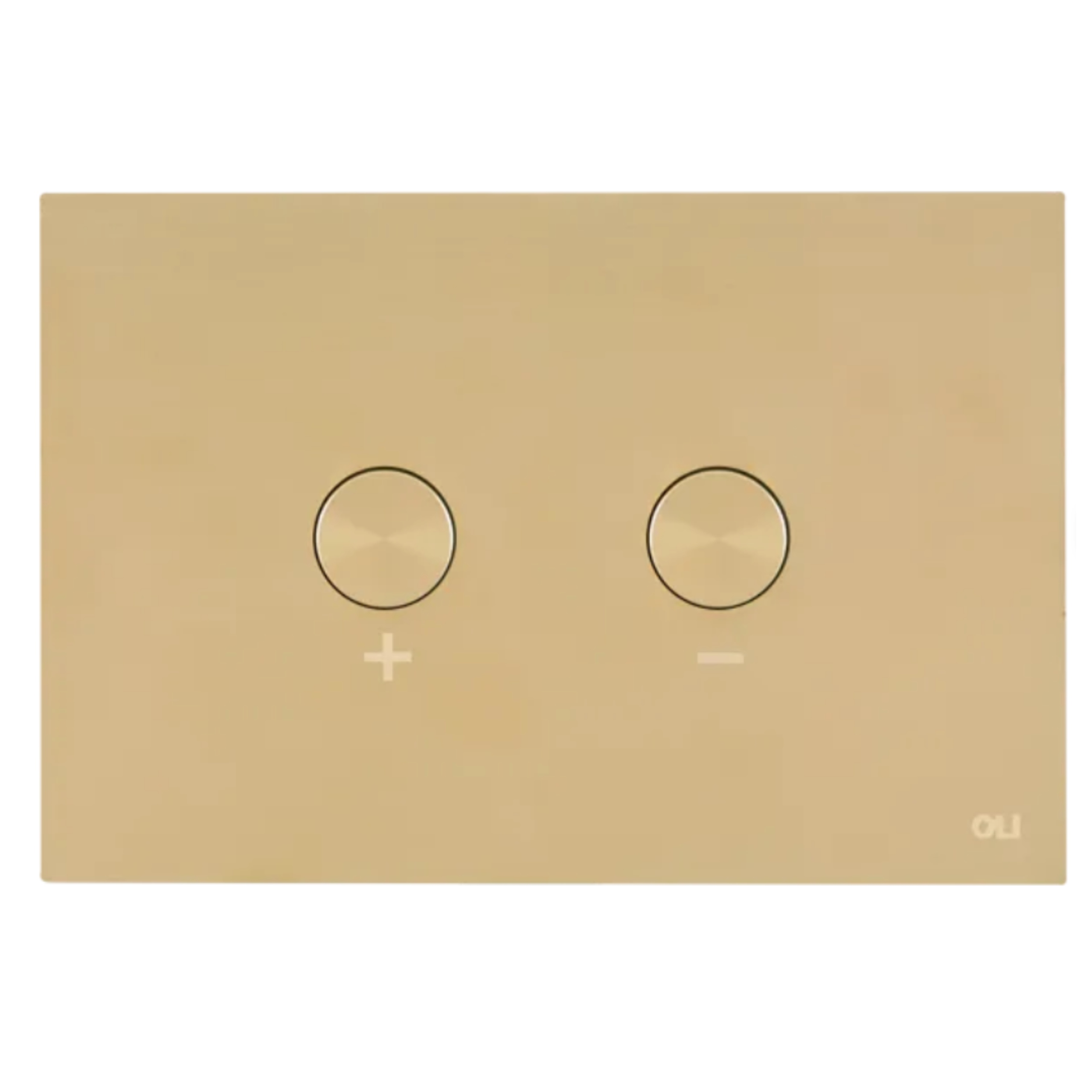 Pneumatické tlačítko světle zlaté Gold Blink pro podomítkový rám Oli Wc